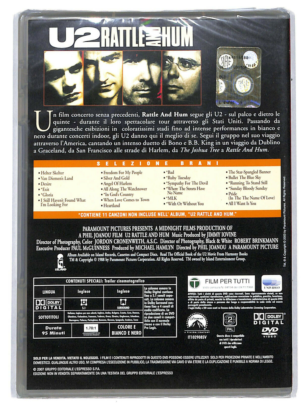 EBOND Rattle And Hum Editoriale DVD DB696329