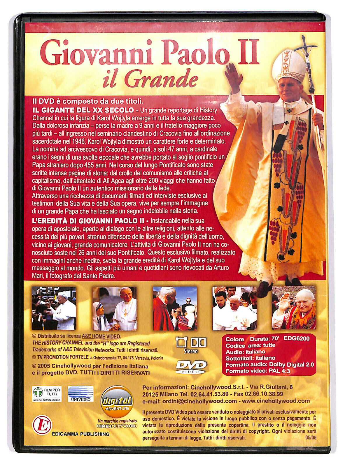 EBOND Giovanni Paolo Ii Il Grande La Sua Vita La Sua Eredita DVD DB696829