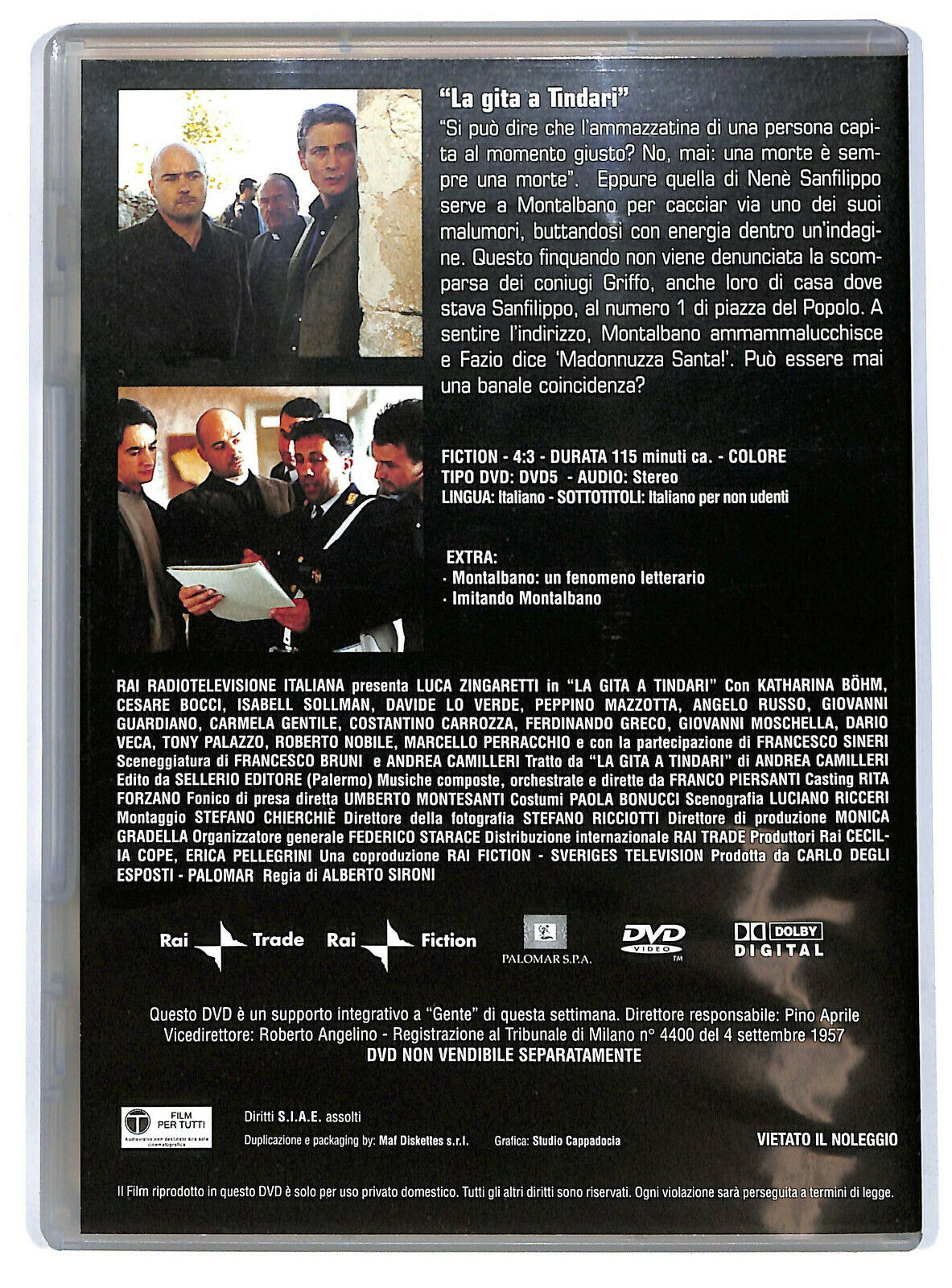 EBOND La Gita a Tindari Il Commissario Montalbano N.9 Editoriale DVD DB697132