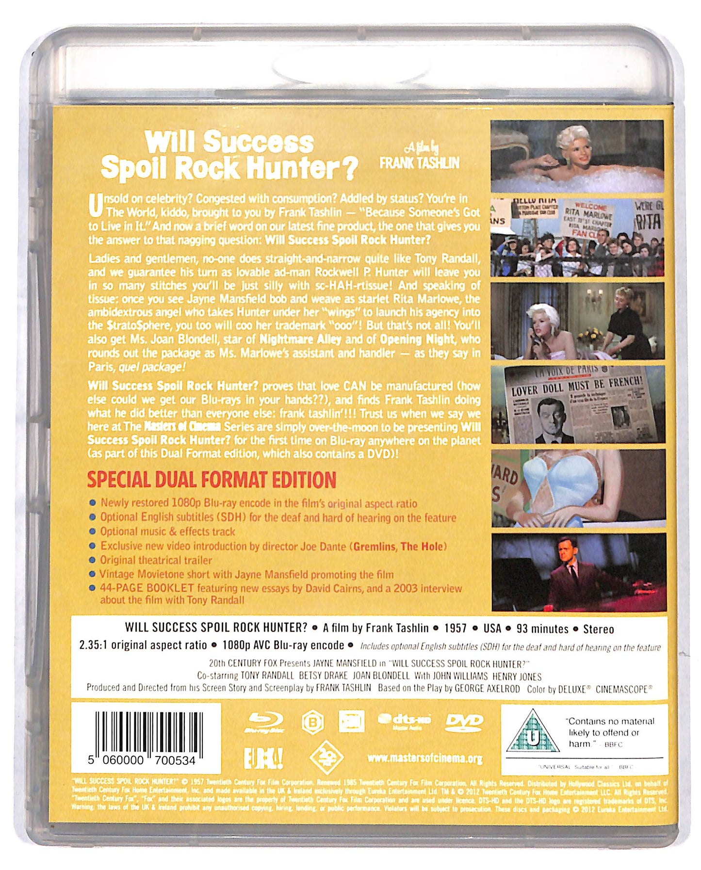 EBOND Will Success Spoil Rock Hunter? Versione UK + DVD BLURAY DB698829