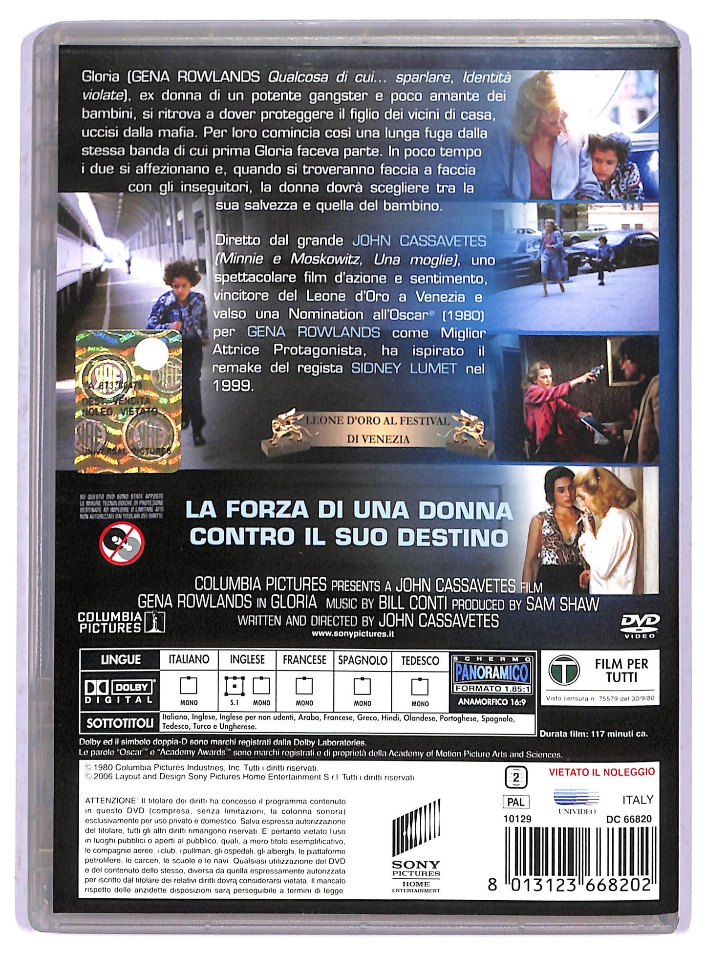 EBOND Una notte d'estate (Gloria) EDITORIALE DVD DB699160