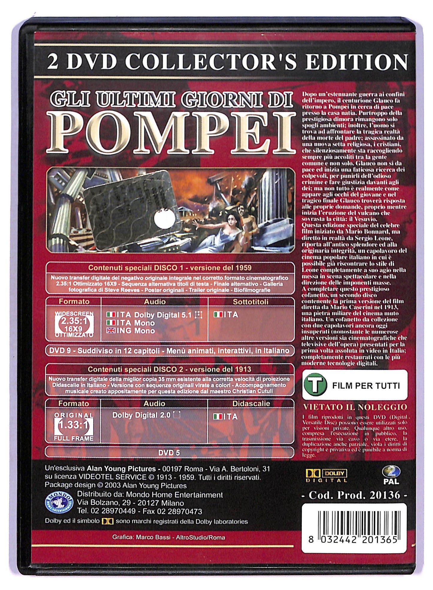 EBOND Kolossal Gli Ultimi Giorni Di Pompei DVD DB699165