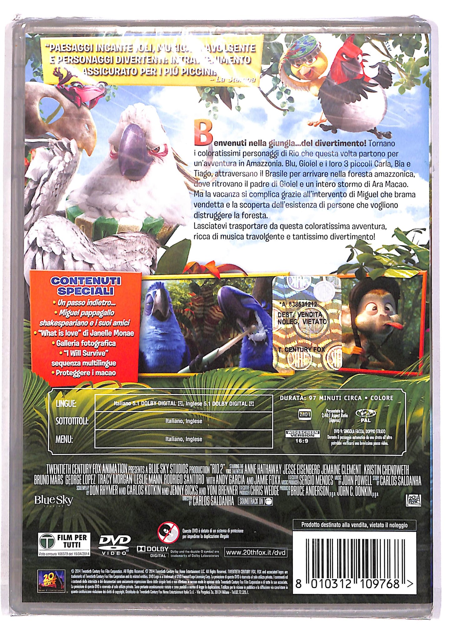EBOND Rio 2 - Missione Amazzonia DVD DB699620