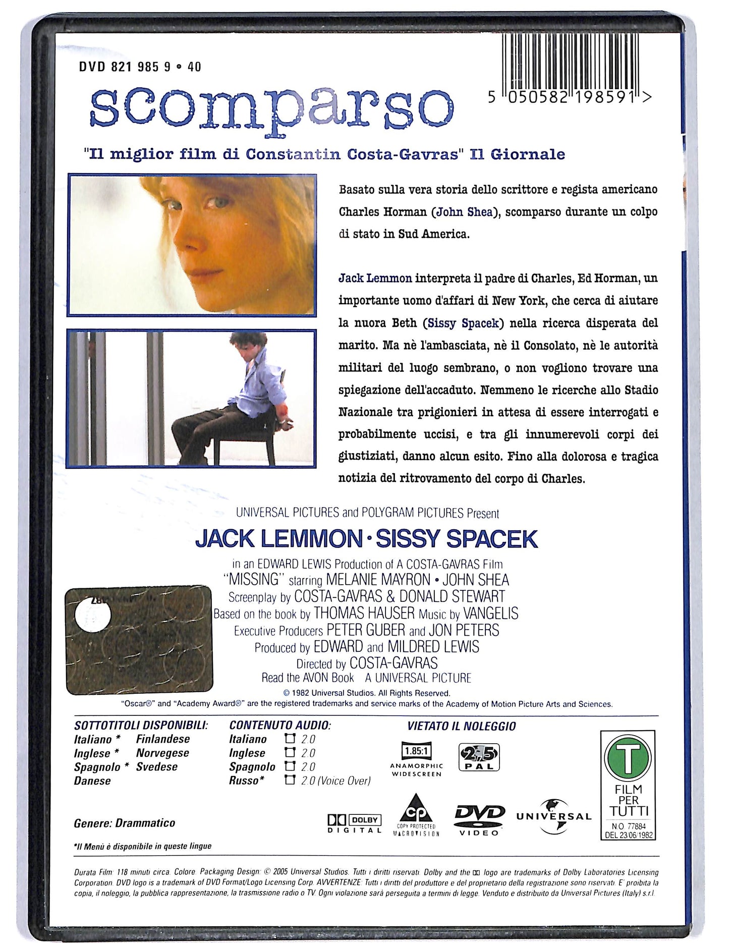 EBOND Scomparso DVD DB699719