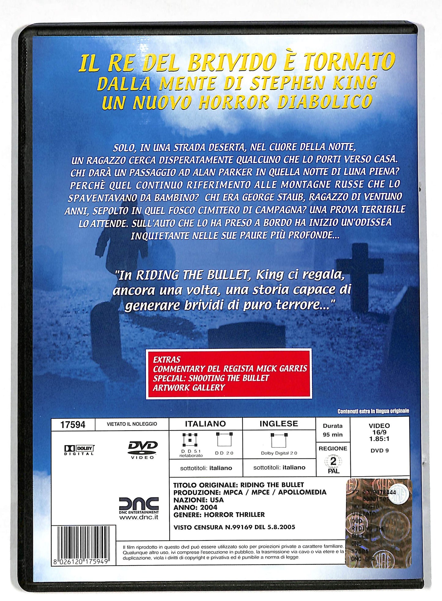 EBOND Riding the Bullet NOLEGGIO DVD DB699747