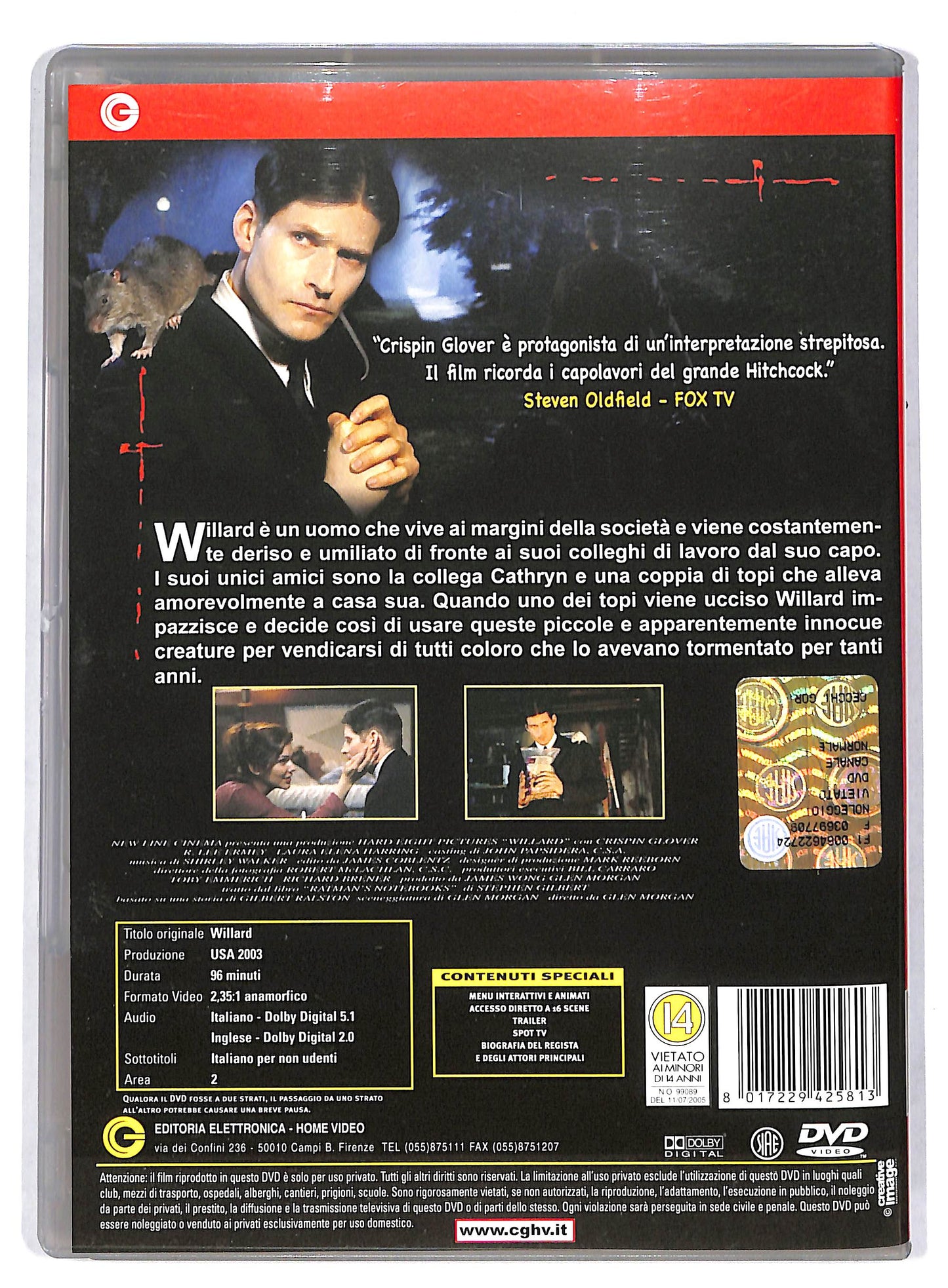 EBOND Willard - Il paranoico DVD DB699764