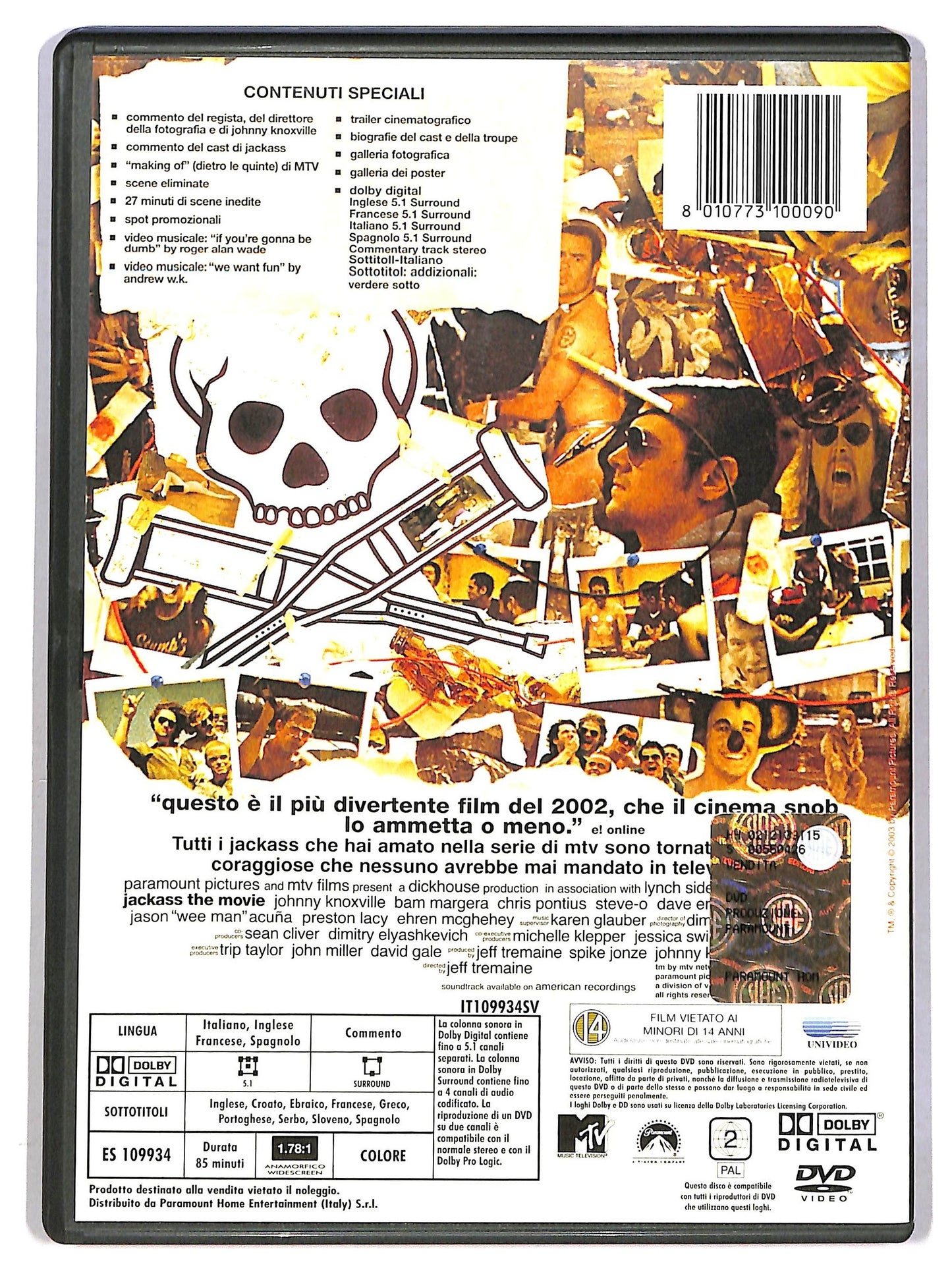 EBOND Jackass - Il film EDIZIONE SPECIALE DA COLLEZIONE DVD DB699947