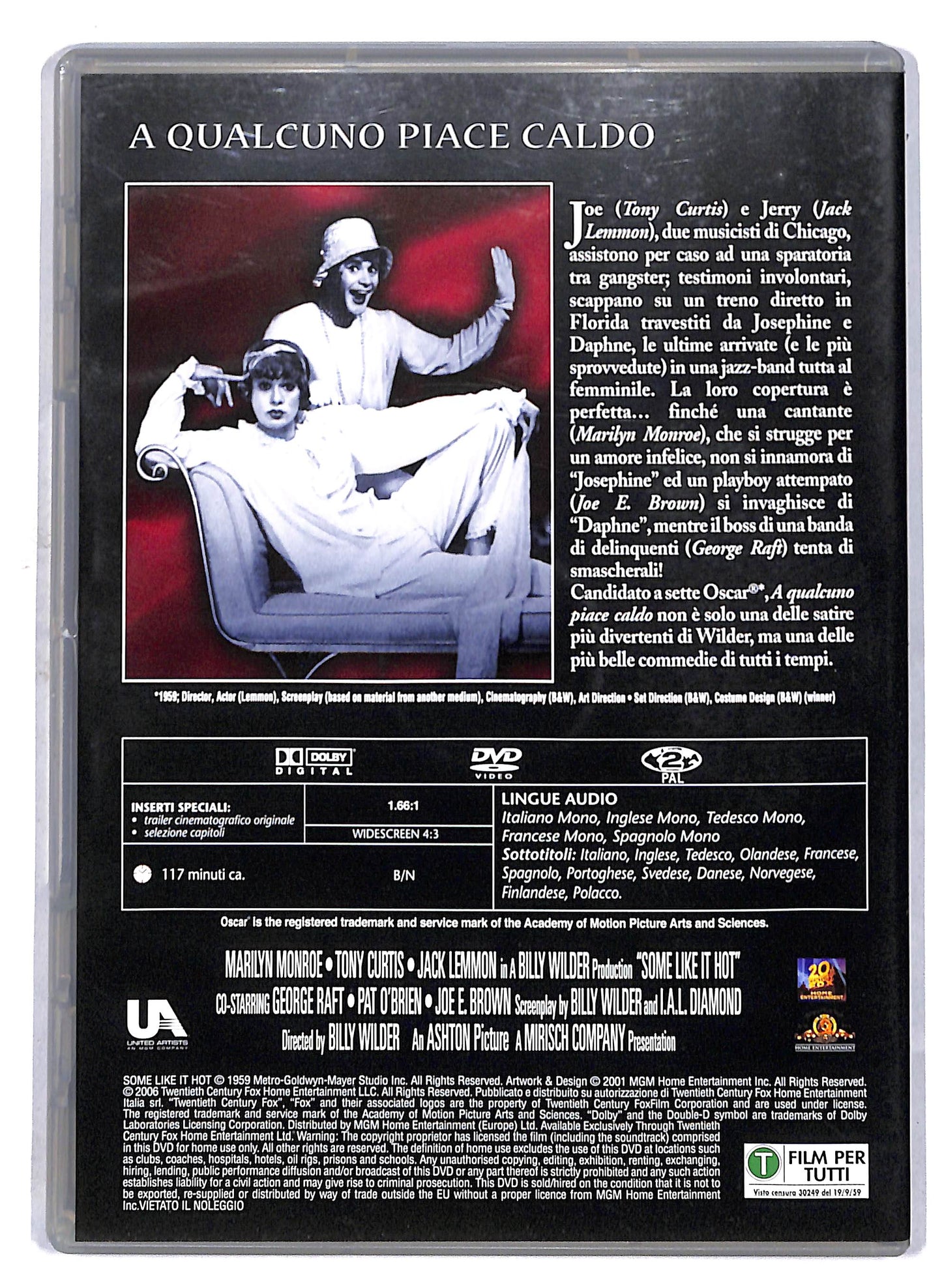 EBOND A qualcuno piace caldo EDITORIALE DVD DB700137