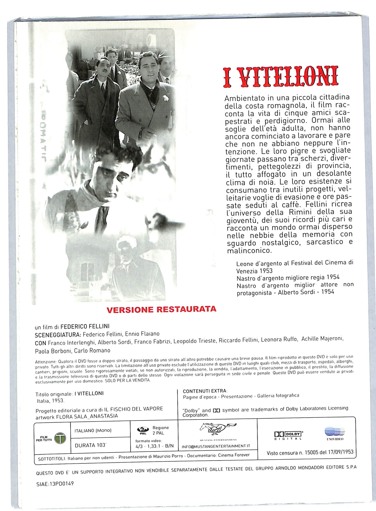 EBOND I vitelloni EDITORIALE DVD DB700144