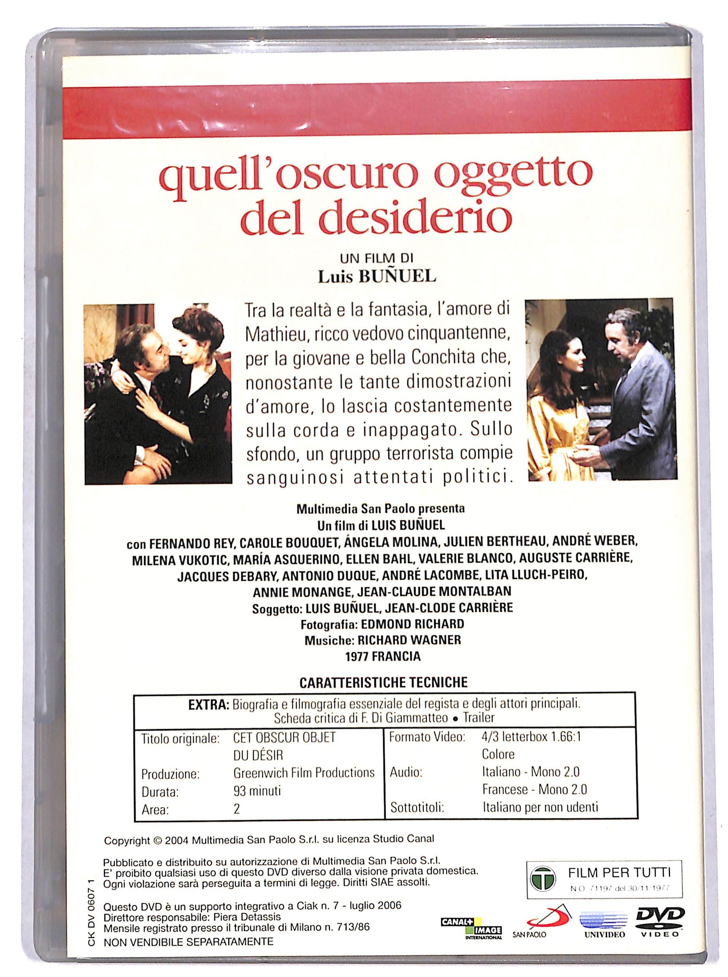 EBOND Quell'oscuro oggetto del desiderio EDITORIALE DVD DB700147