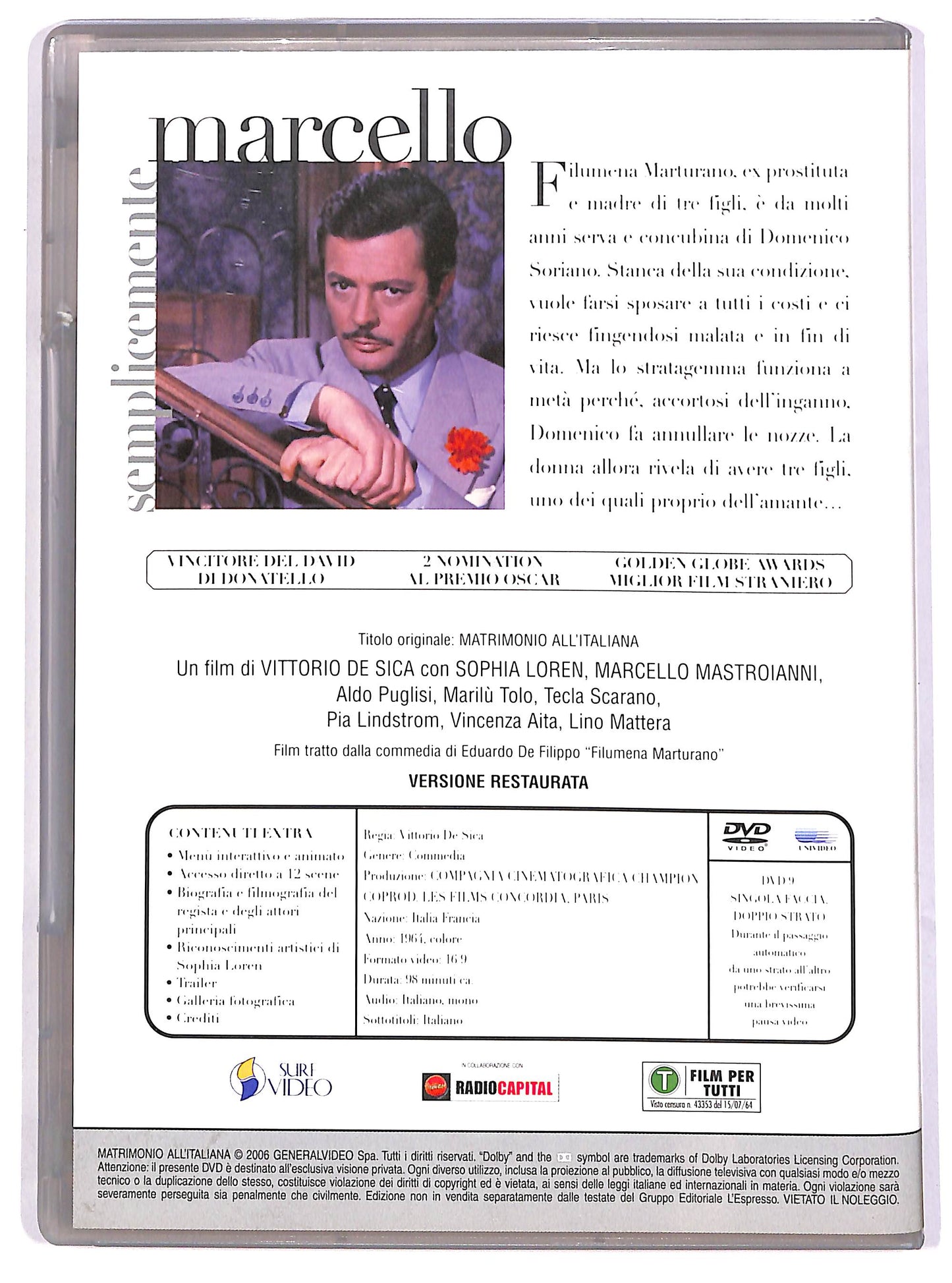 EBOND Matrimonio all'italiana EDITORIALE DVD DB700152