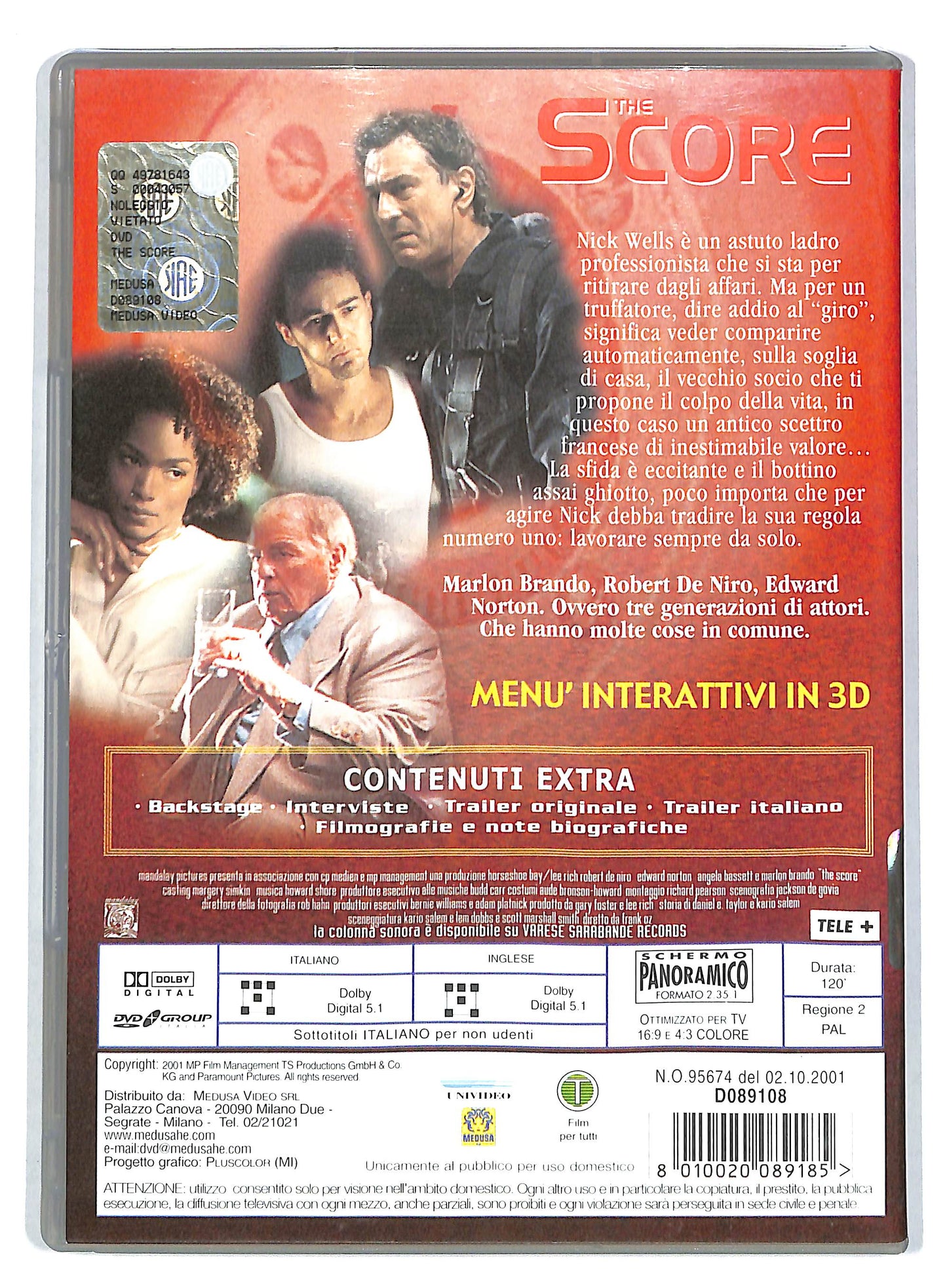 EBOND The score DVD DB700301