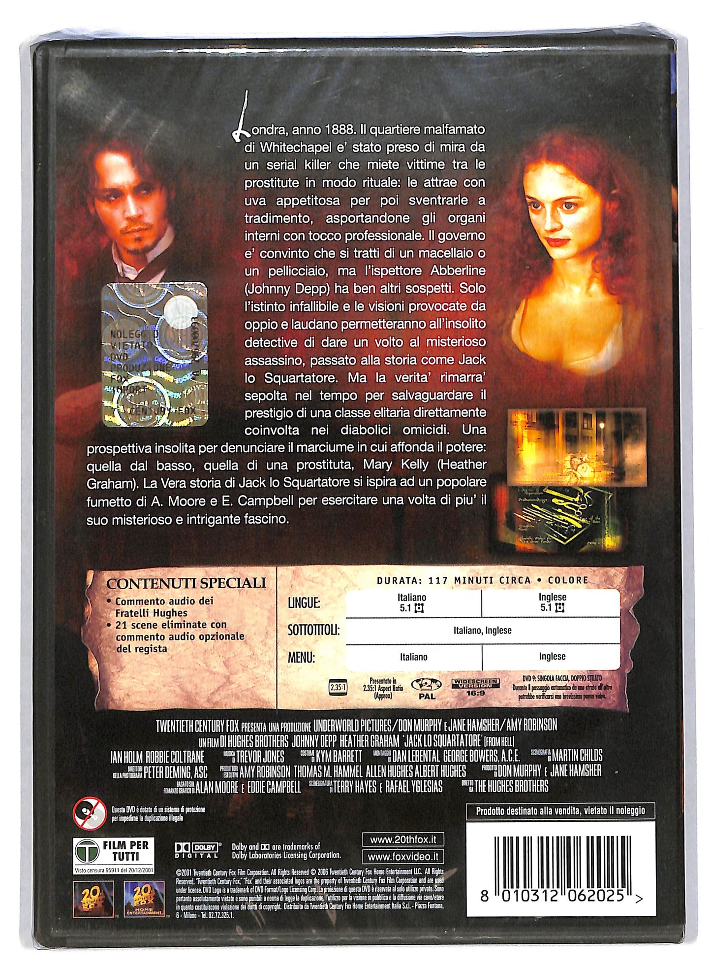 EBOND La vera storia di Jack lo squartatore DVD DB700308