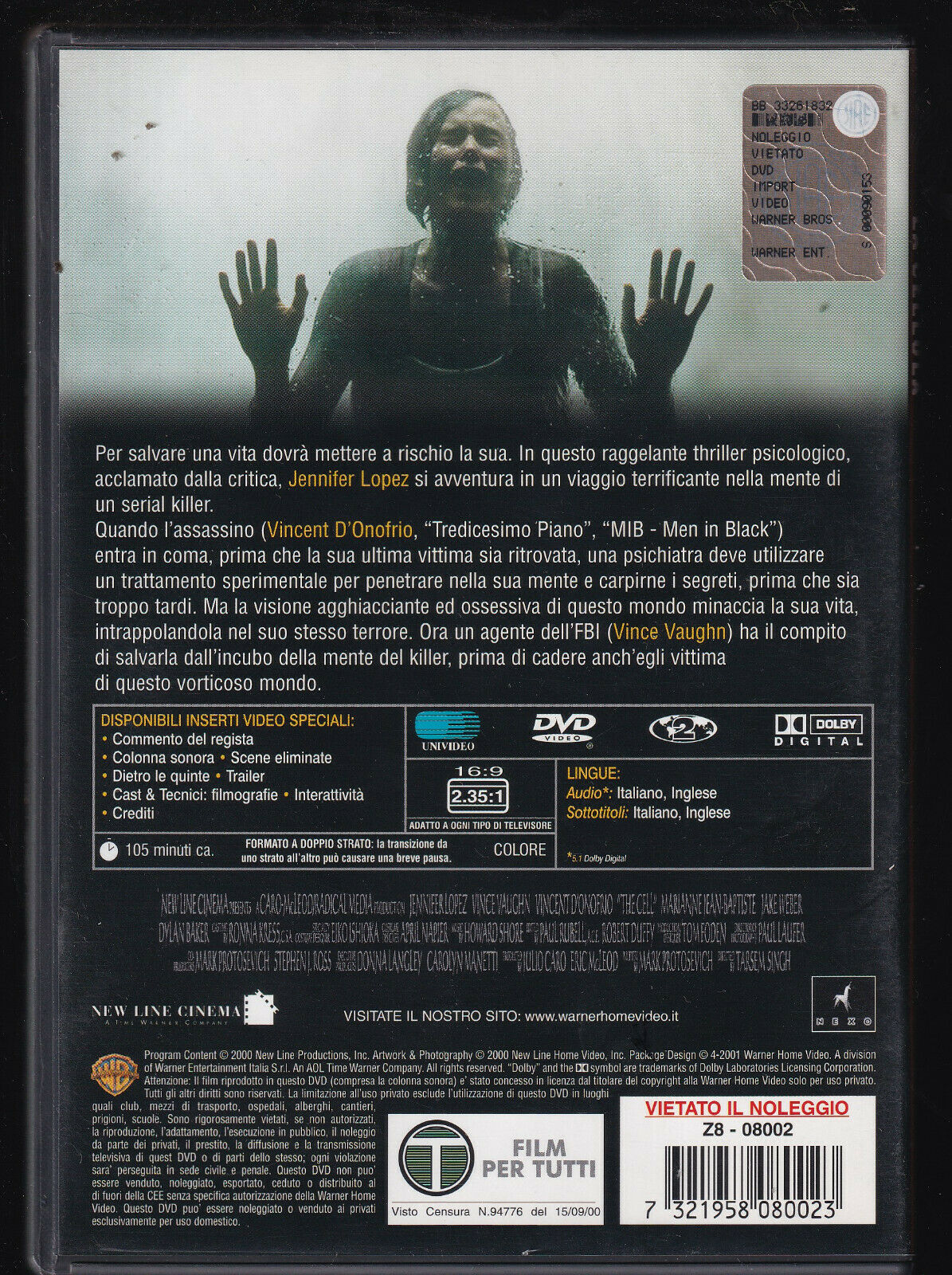 EBOND The Cell La Cellula DVD DB700629