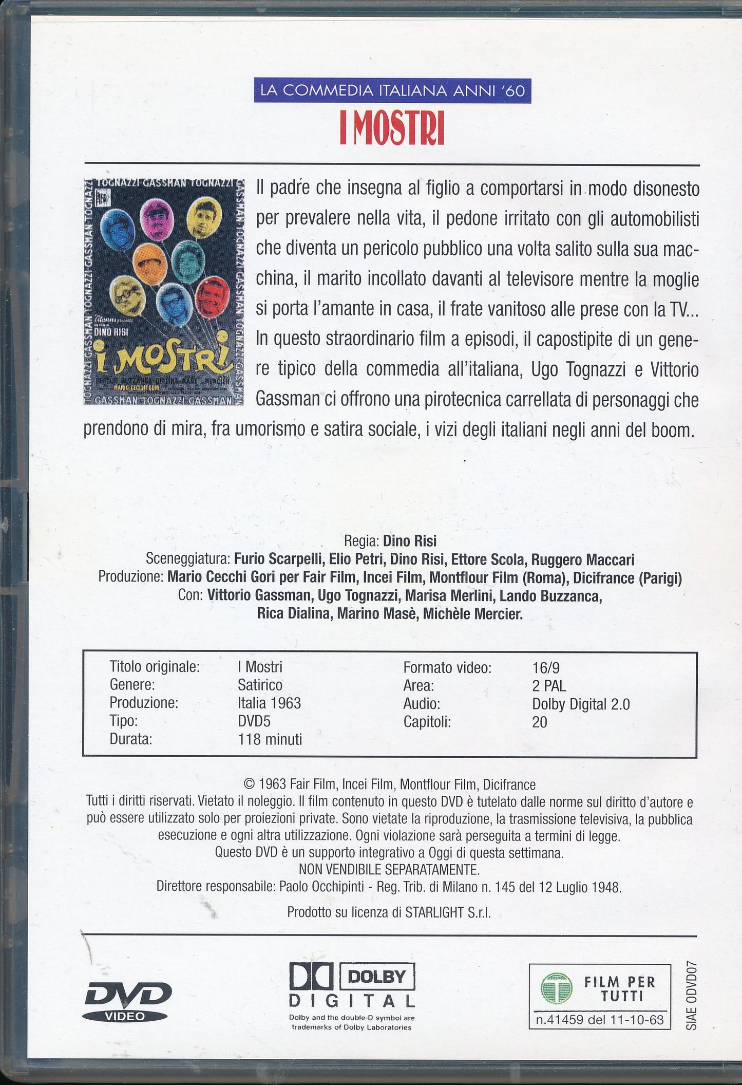 EBOND I Mostri DVD DB700654