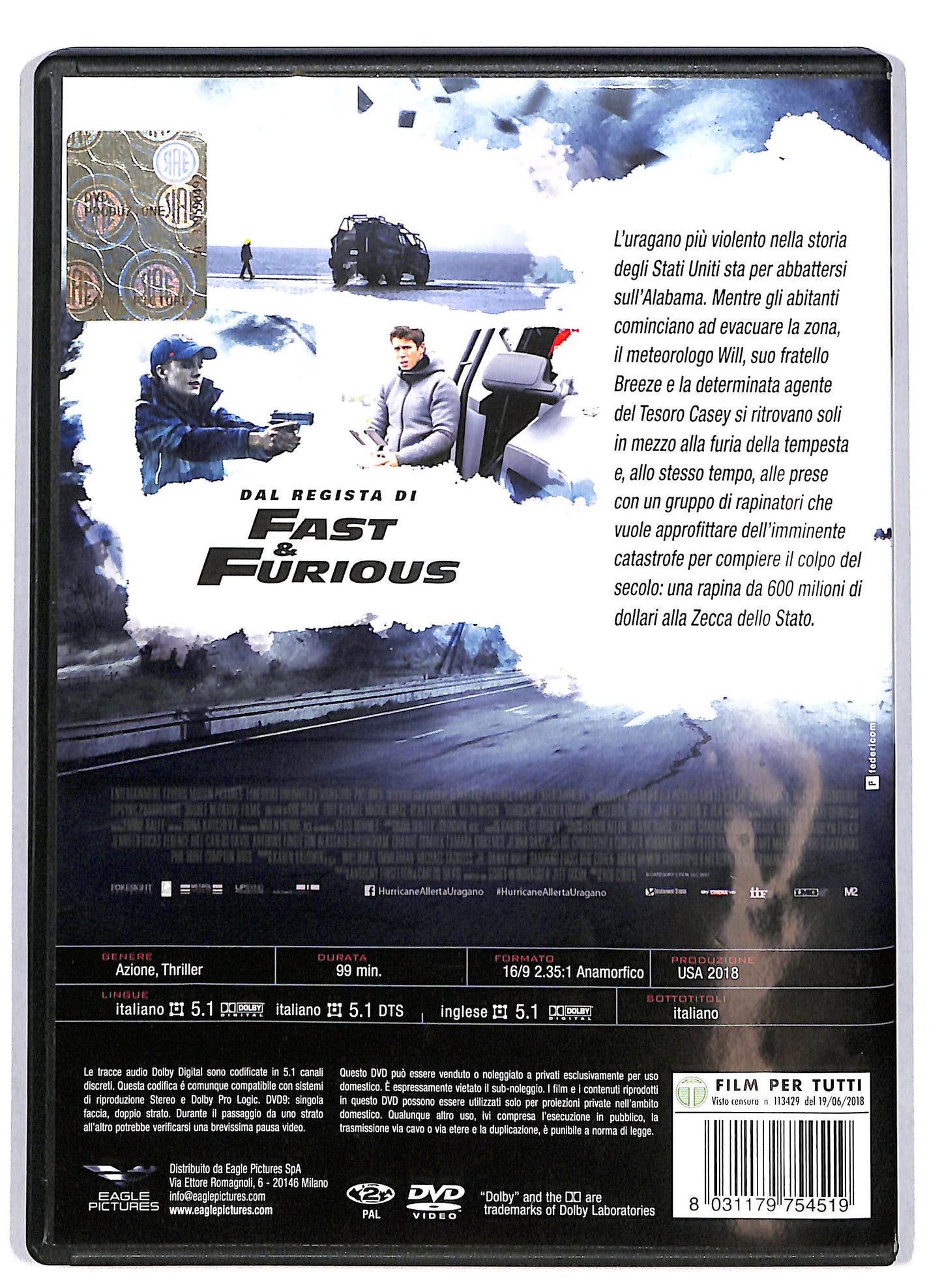 EBOND hurricane - allerta uragano DVD DB700816