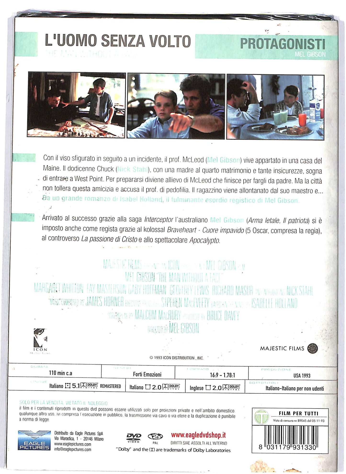 EBOND L'uomo senza volto DVD DB700931