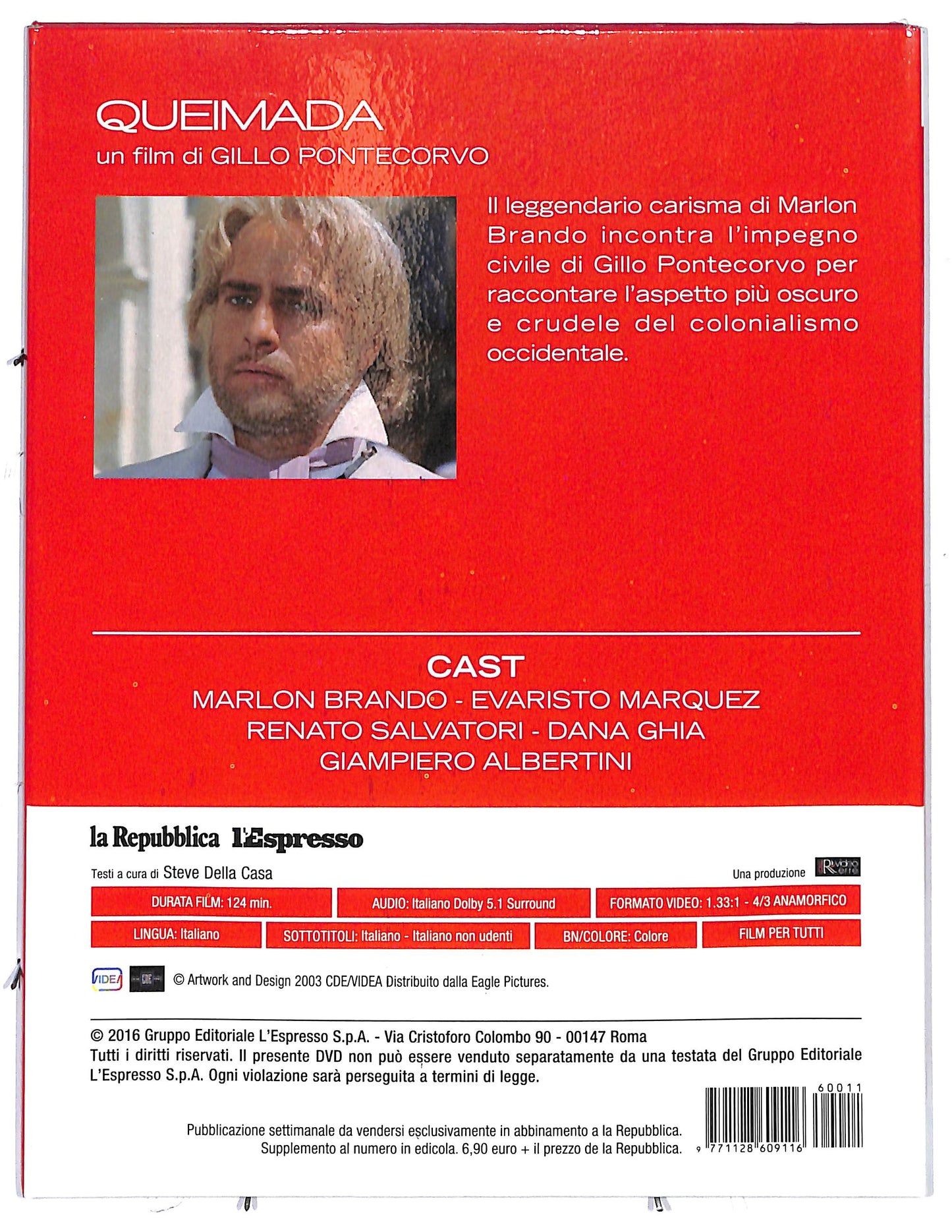 EBOND Queimada di Gillo Pontecorvo EDITORIALE DVD DB701109