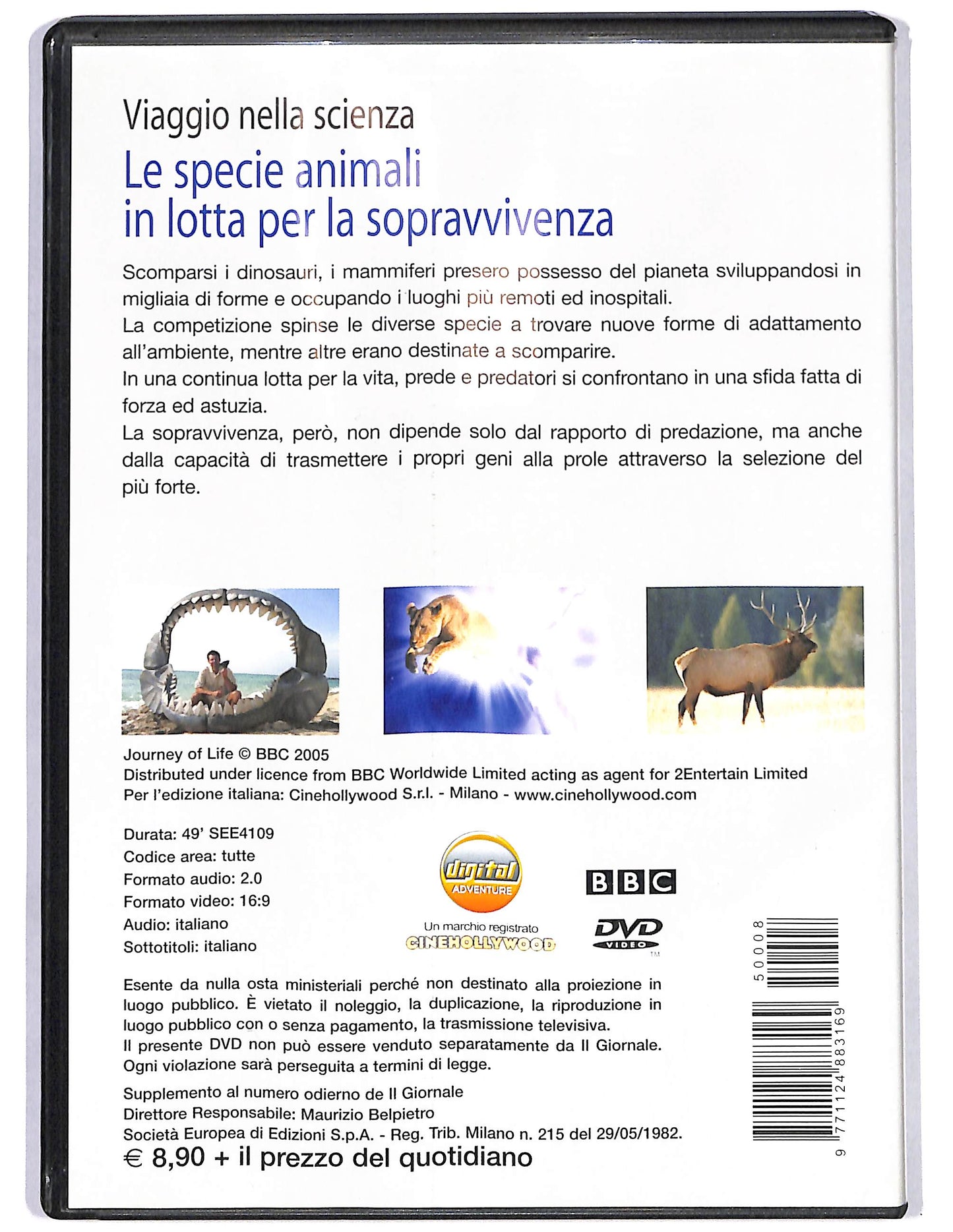 EBOND Le specie animali in lotta per la sopravvivenza 8 EDITORIALE DVD DB701139