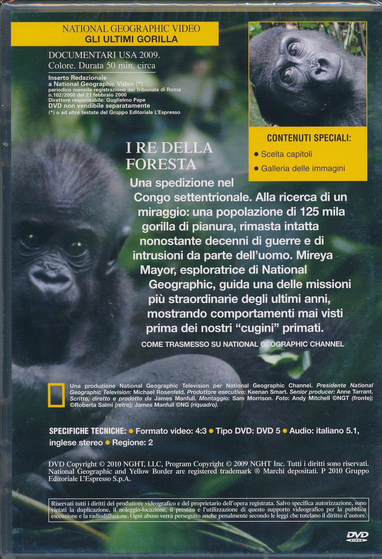 EBOND Gli ultimi gorilla - National Geographic DVD DB701151