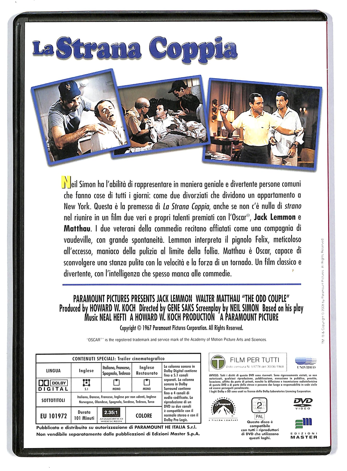 EBOND La strana coppia - Volume 9 EDITORIALE DVD DB701158