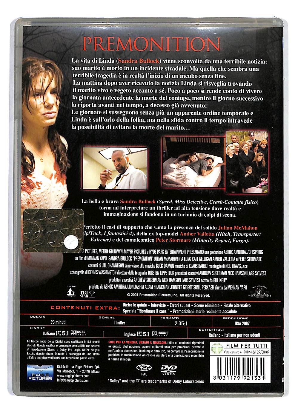 EBOND Premonition DVD DB701256