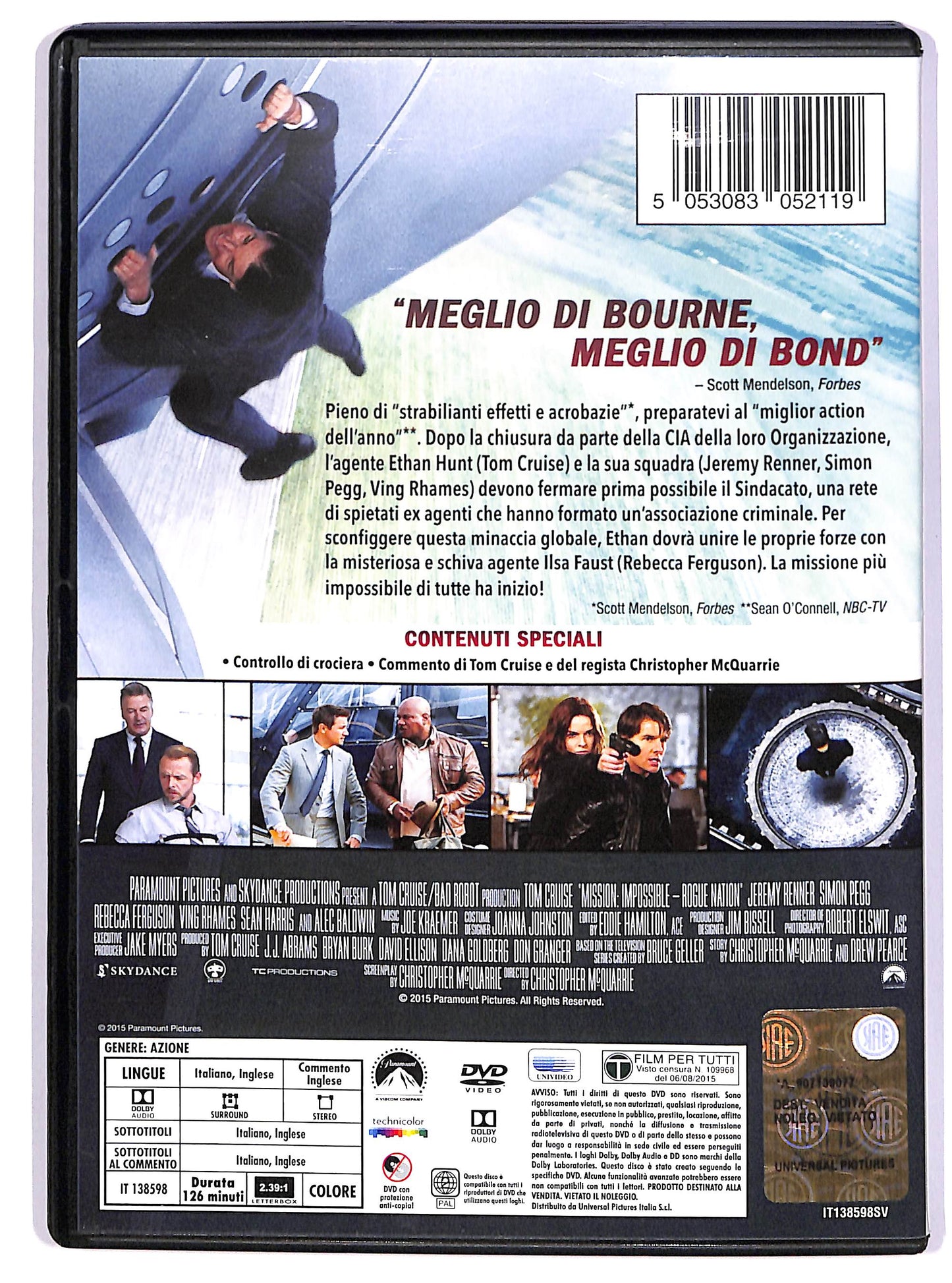 EBOND Mission: Impossibile - Rogue Nation DVD DB701302
