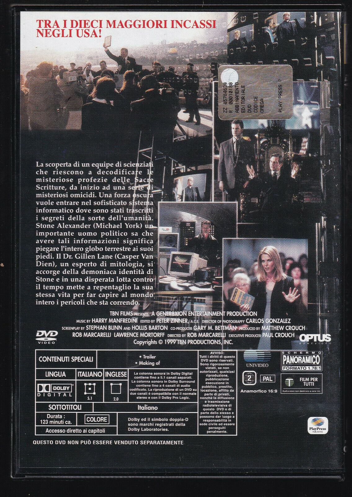 EBOND Codice Omega DVD DB701346