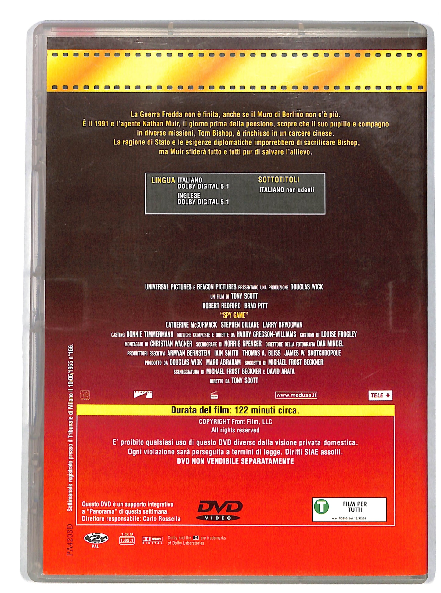EBOND Spy Game EDITORIALE DVD DB701618