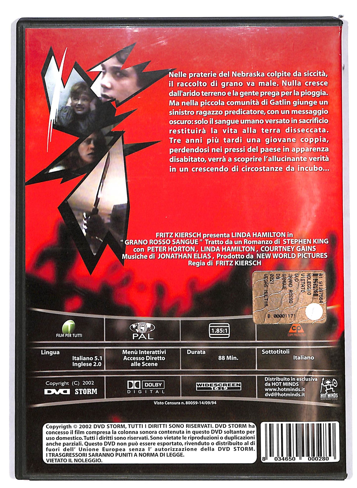 EBOND Grano rosso sangue DVD DB701743