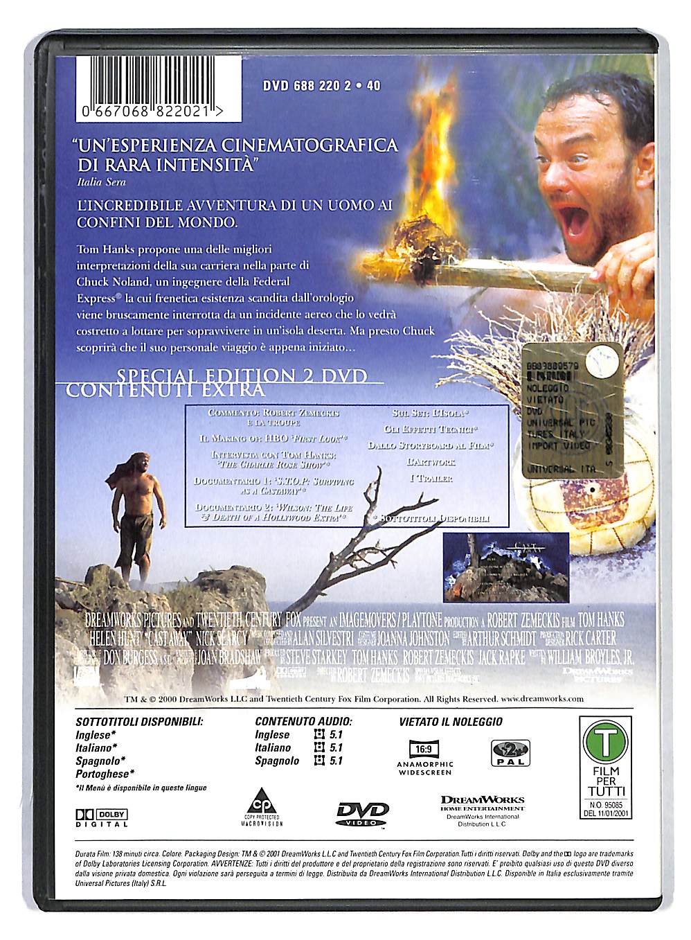 EBOND Cast Away Special Edition 2 DVD DB701836