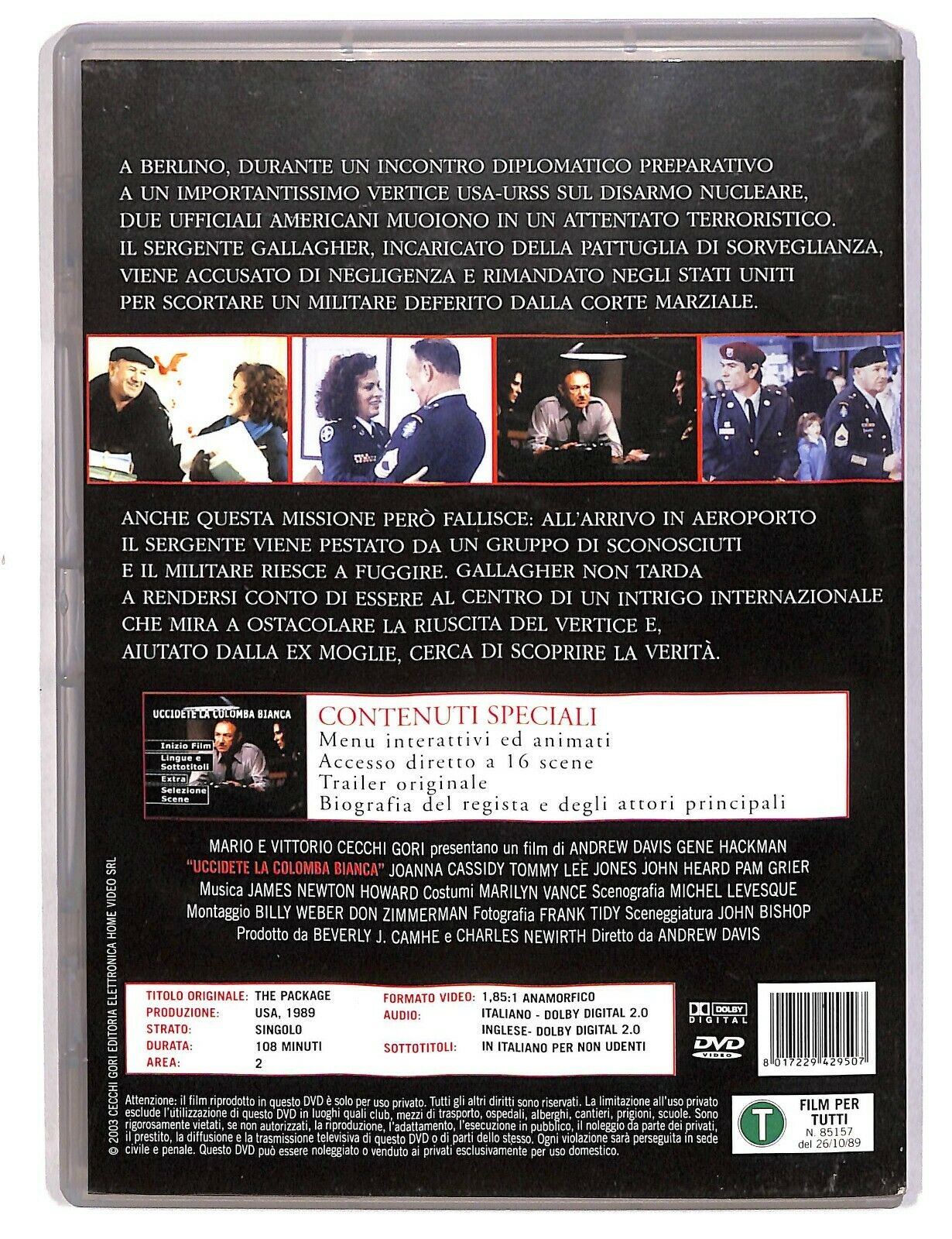 EBOND Uccidete La Colomba Bianca Con Gene Hackman Editoriale DVD DB701919