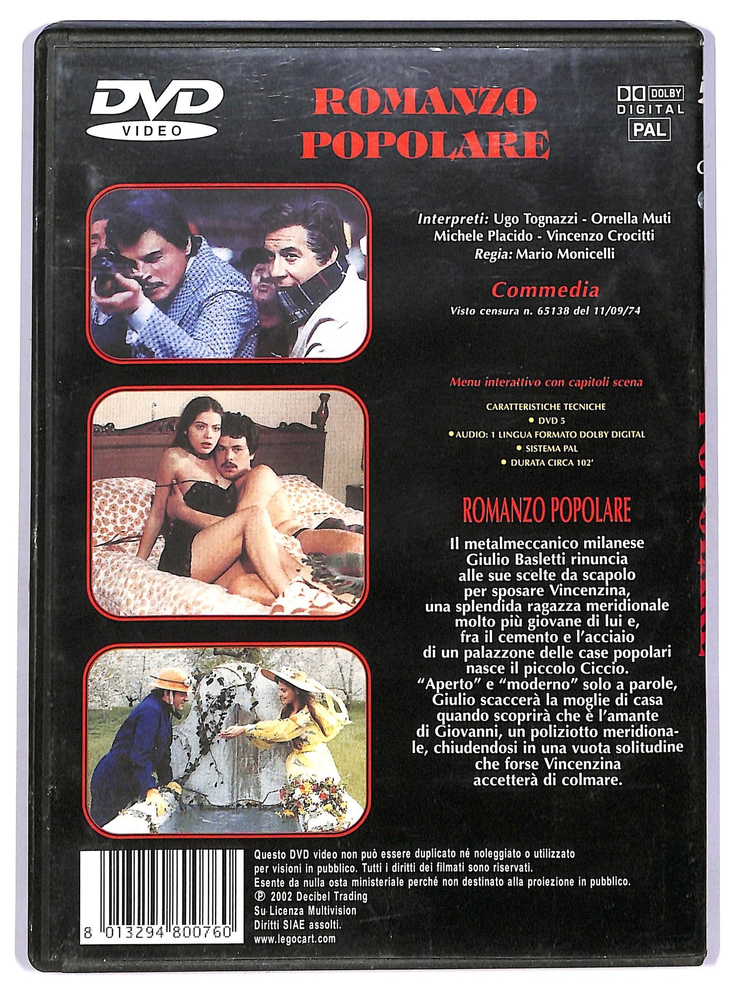 EBOND Romanzo popolare DVD DB701924