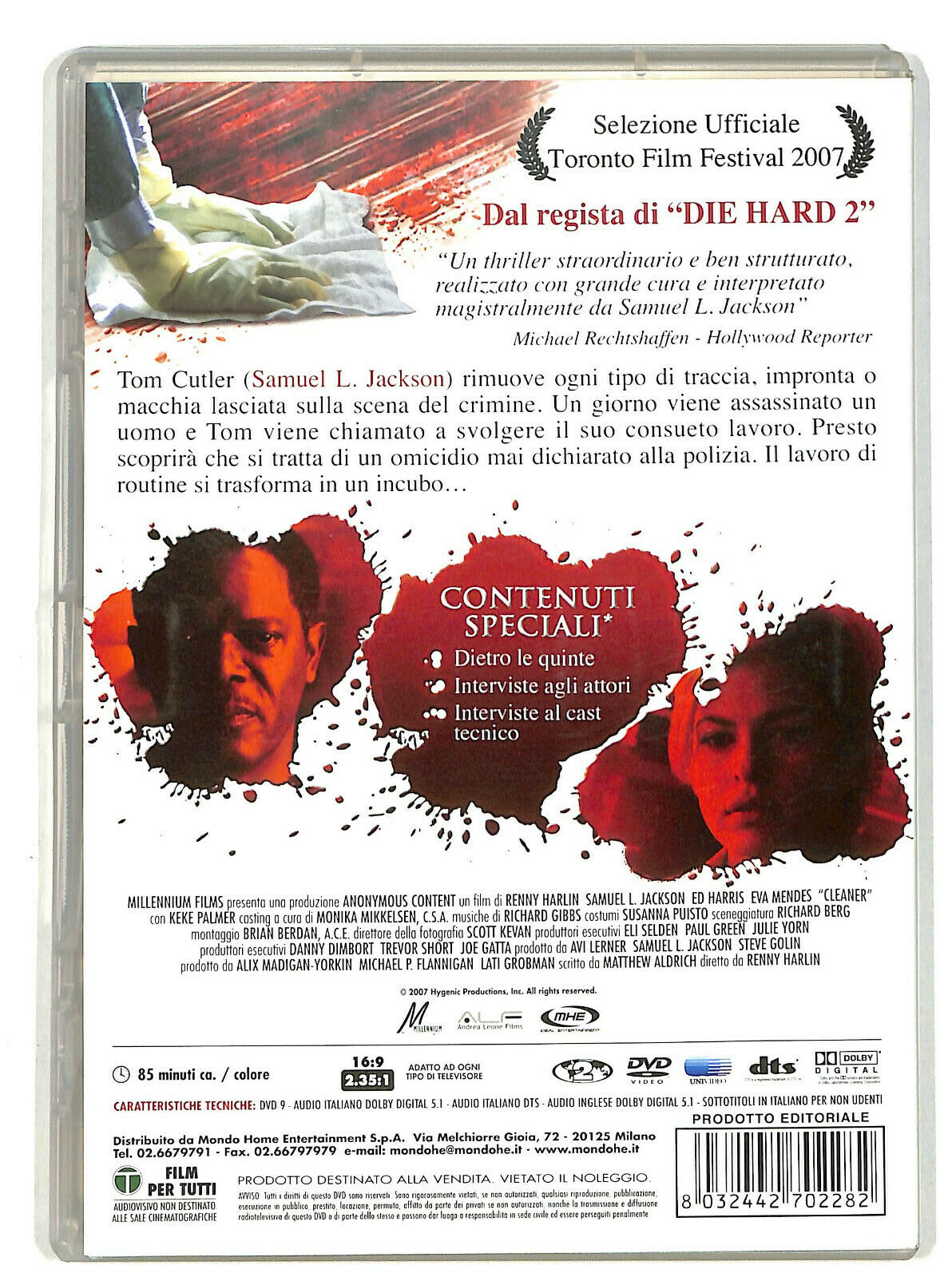 EBOND Cleaner - Samuel L. Jackson, Ed Harris, Eva Mendes (dvd) DVD DB701938