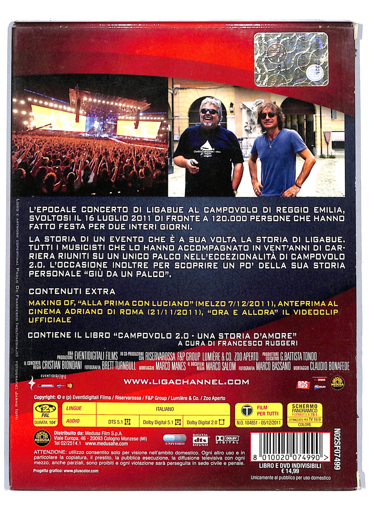 EBOND Ligabue Campovolo 2.0 +DIGIPACK DVD DB702254