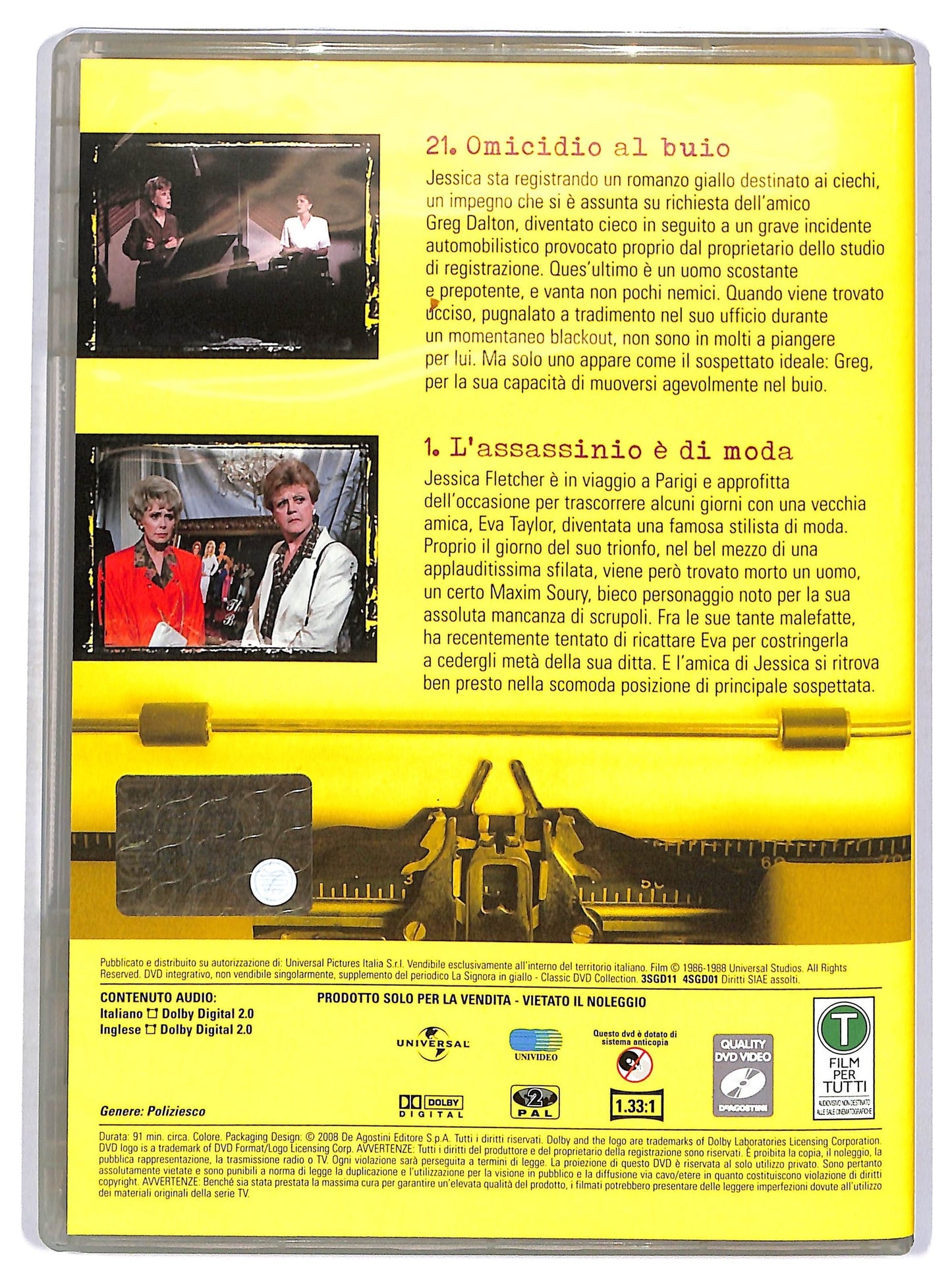 EBOND La Signora in Giallo stag. 3 ep 21 - stag.4 ep 1 EDITORIALE DVD DB702420