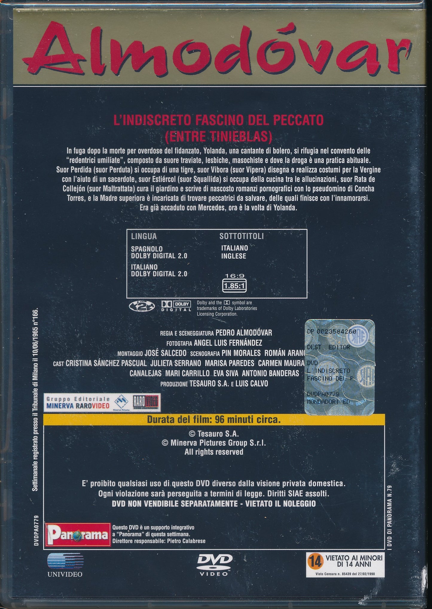 EBOND L'indiscreto fascino del peccato - Almodovar EDITORIALE DVD DB702866