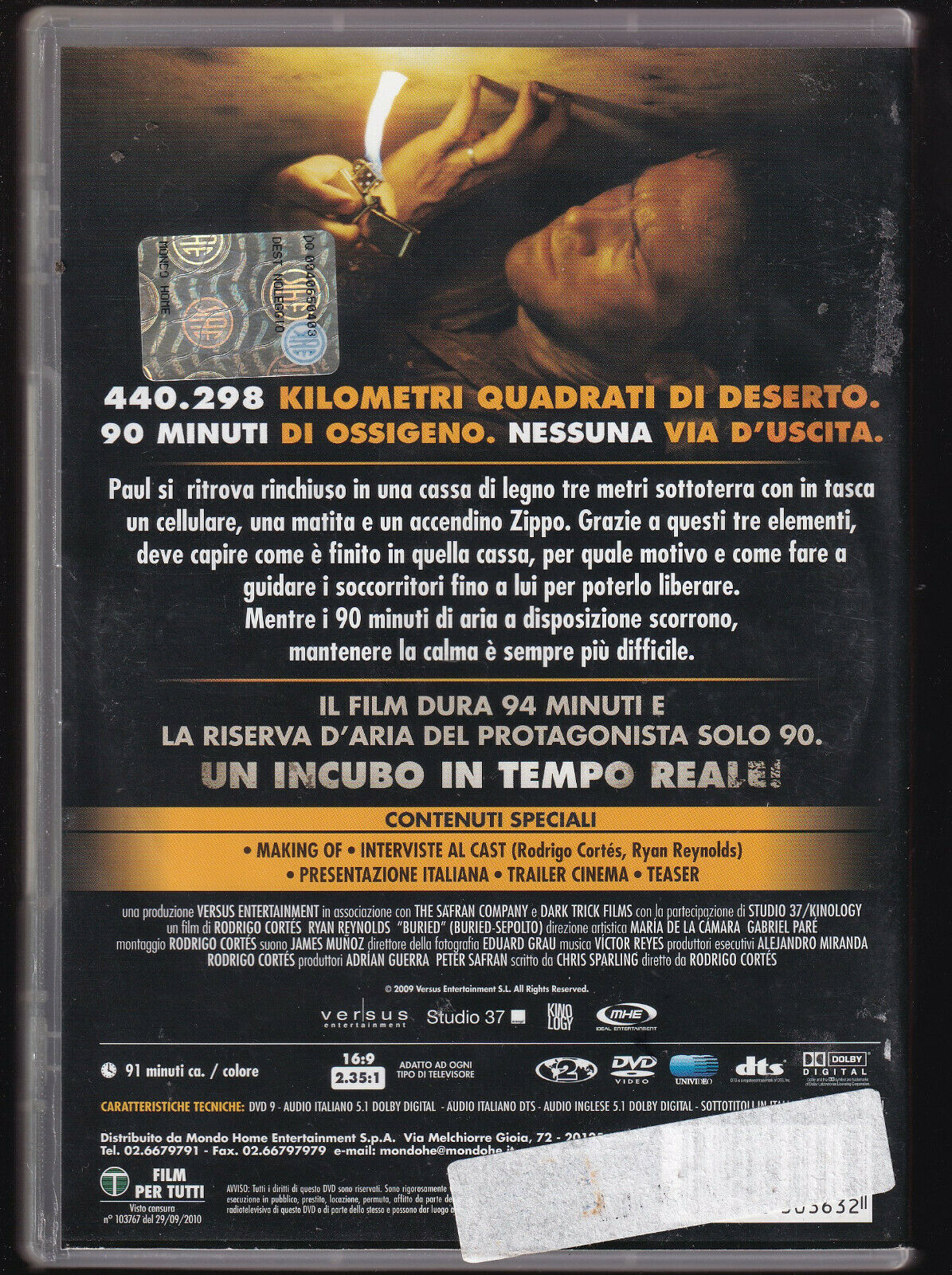 EBOND Buried Sepolto Ex Noleggio DVD DB703221