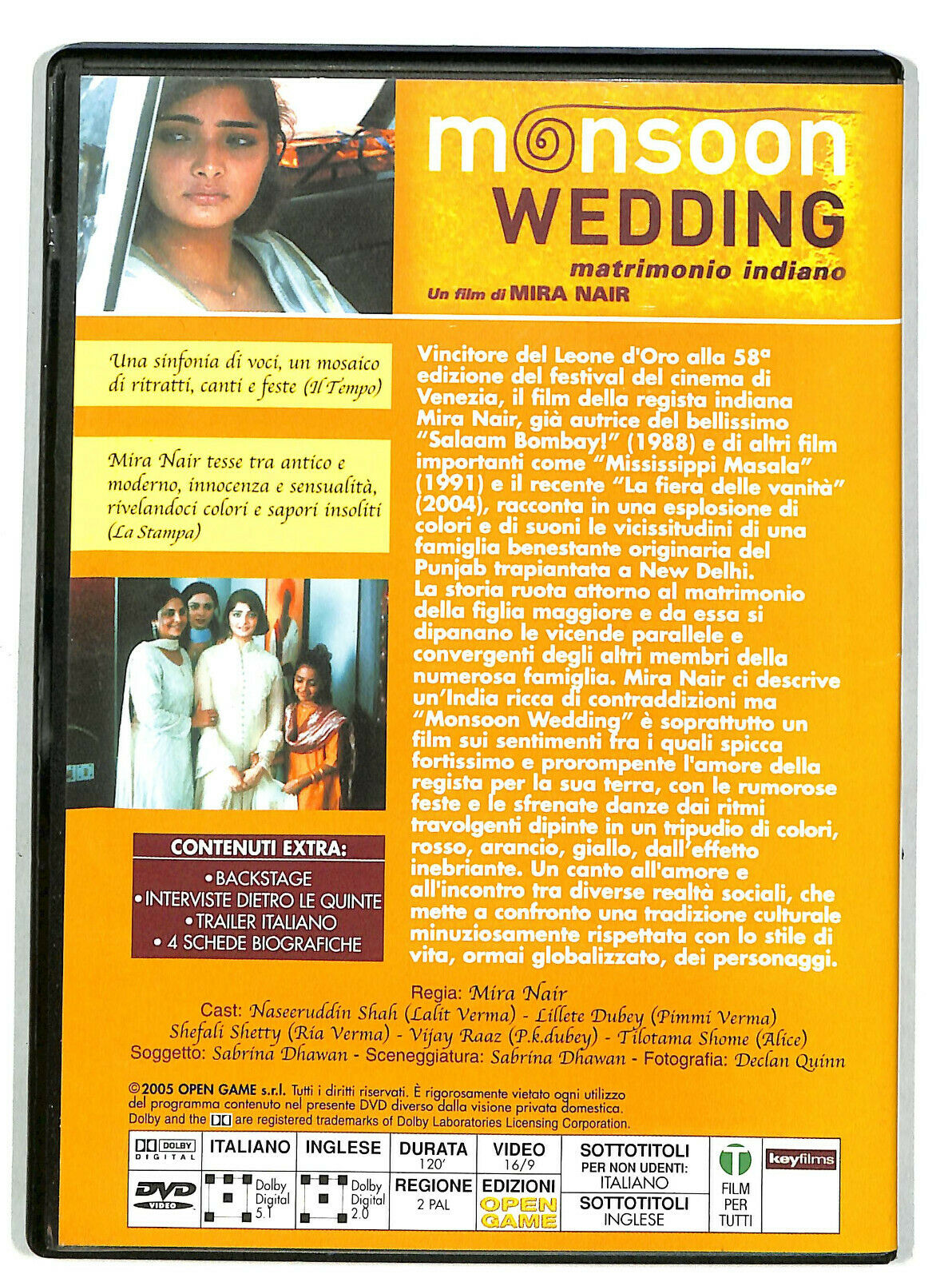 EBOND Monsoon Wedding Matrimonio Indiano Editoriale DVD DB703256