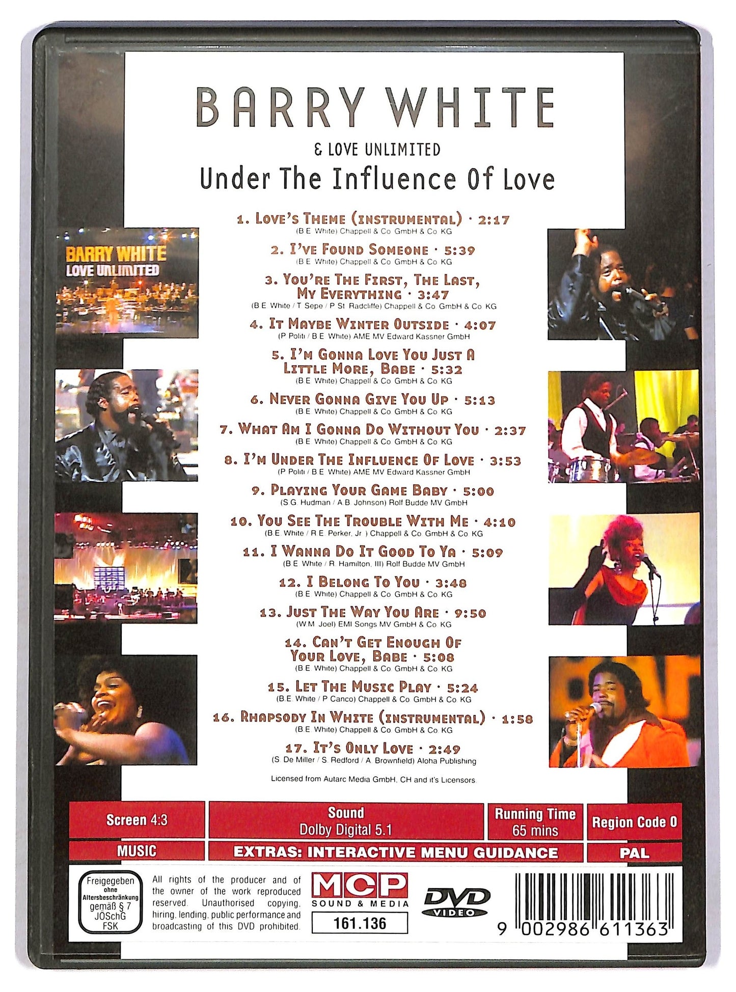 EBOND Barry White & Love Unlimited - Under the influence of love DVD DB703419