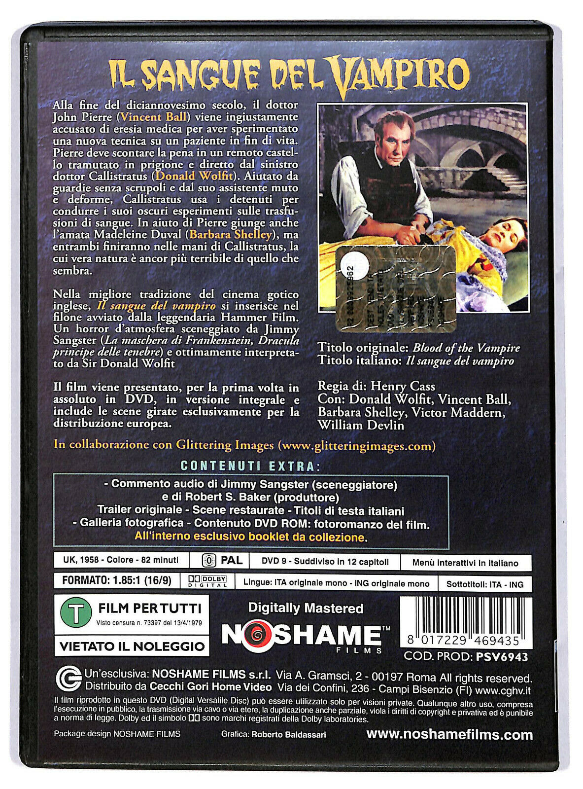 EBOND Il Sangue Del Vampiro DVD DB703422