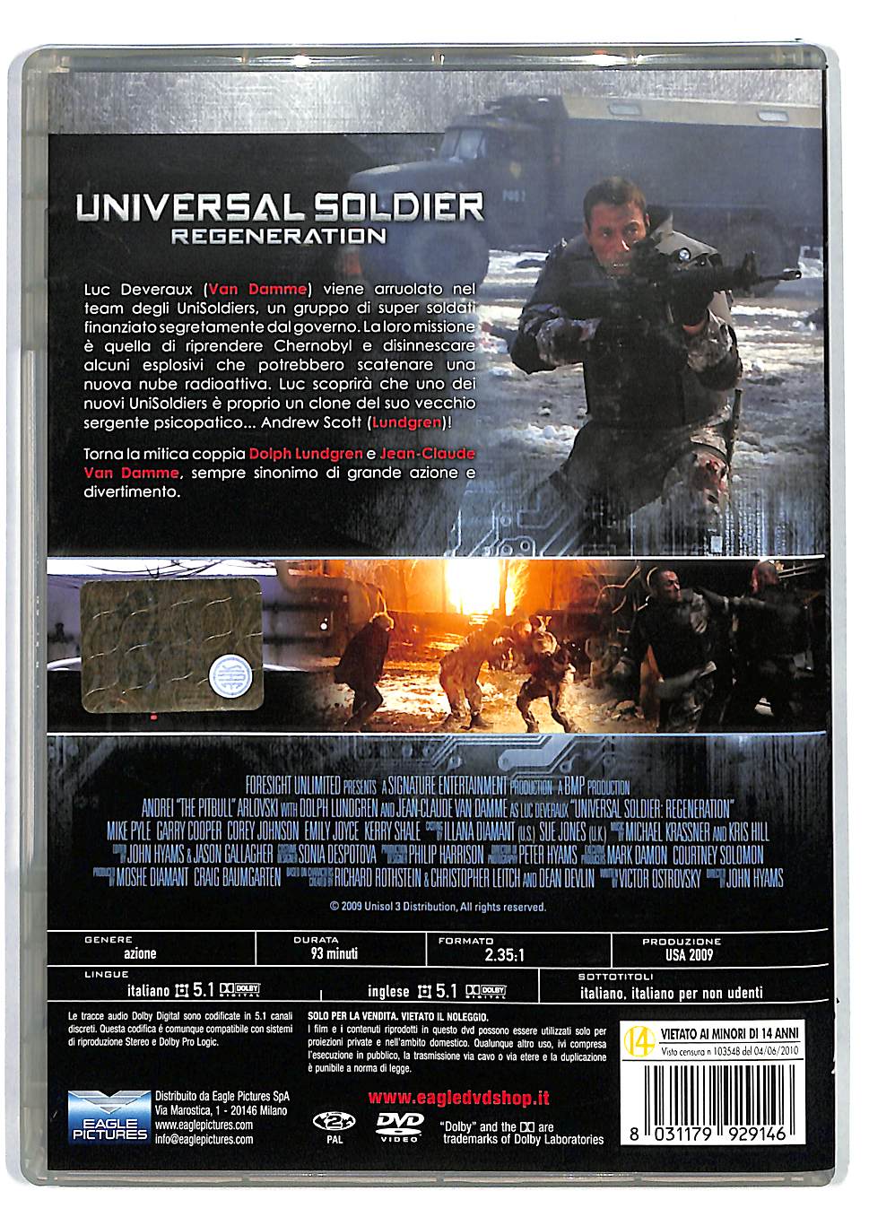 EBOND Universal Soldier Regeneration DVD DB703436