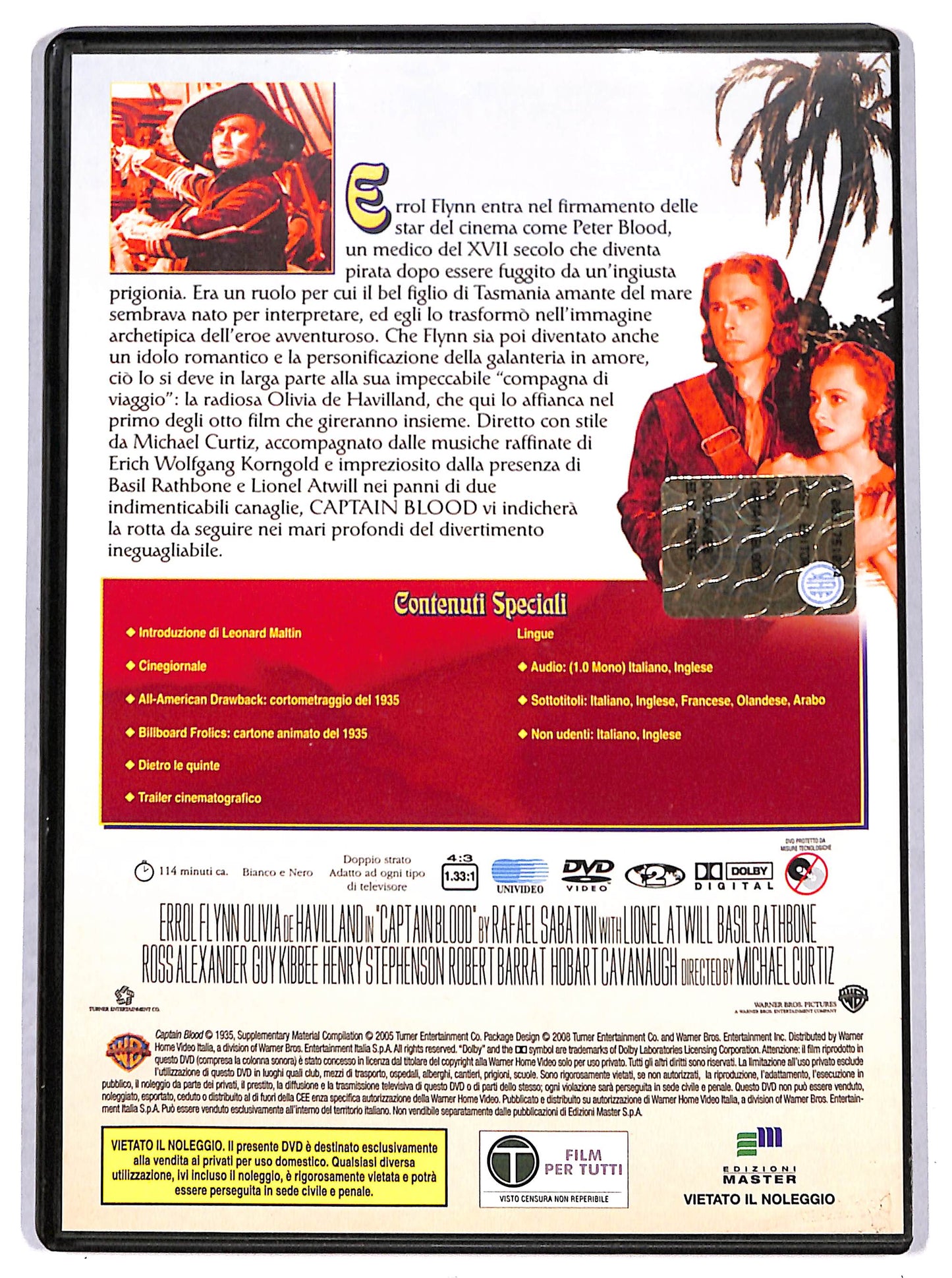 EBOND Captain Blood EDITORIALE DVD DB703464