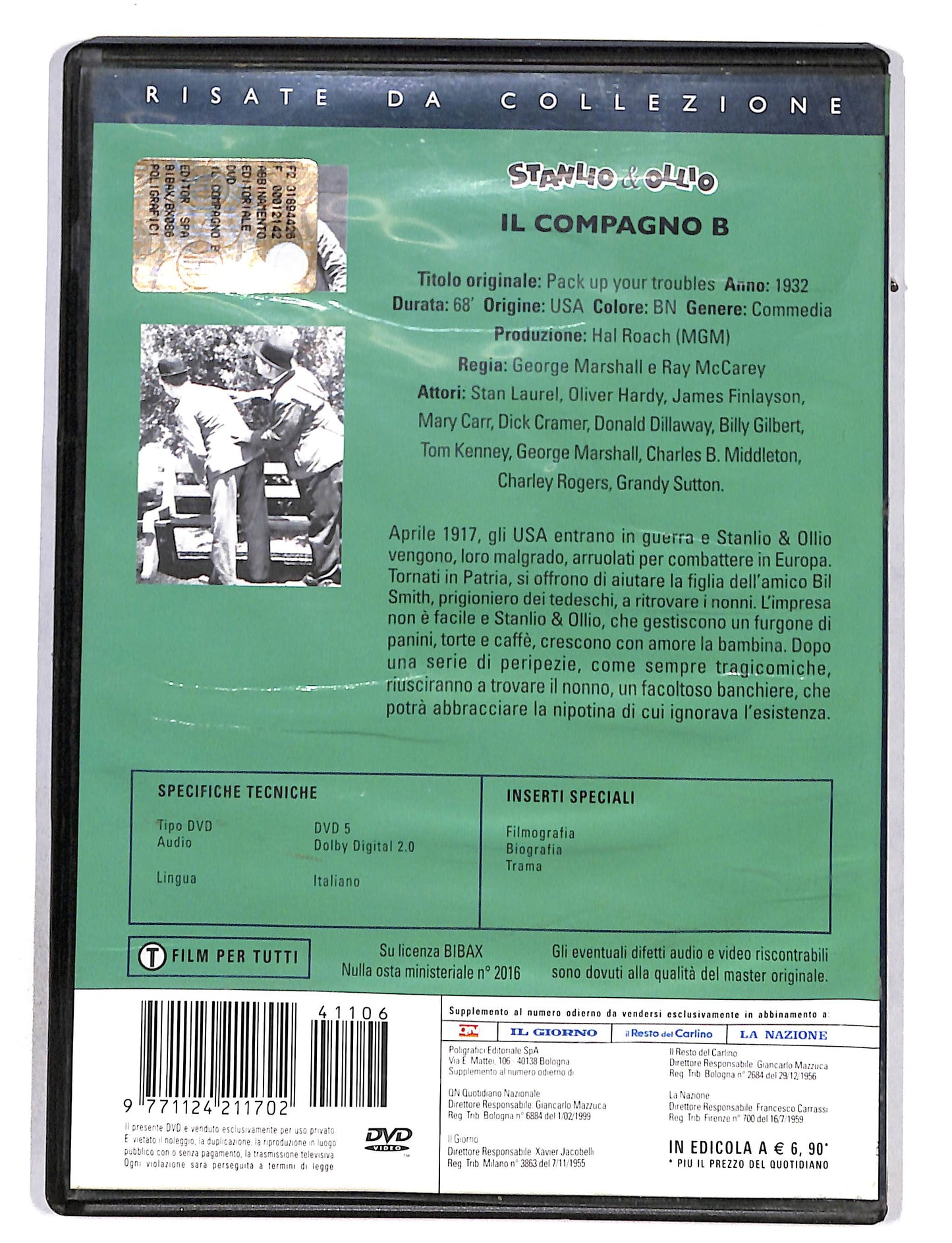 EBOND Stanlio & Ollio il compagno B EDITORIALE DVD DB703842