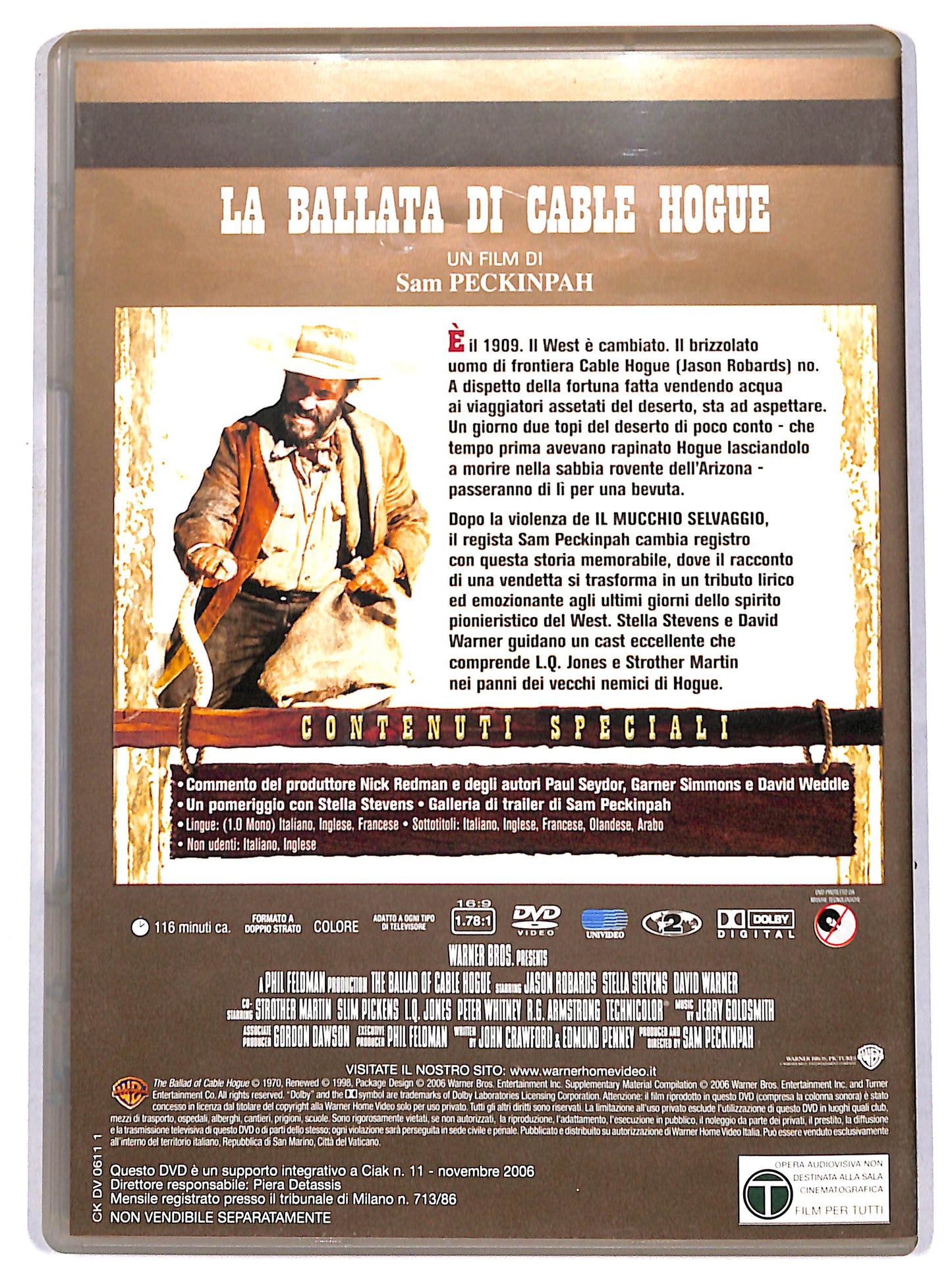 EBOND La ballata di Cable Hogue EDITORIALE DVD DB703858