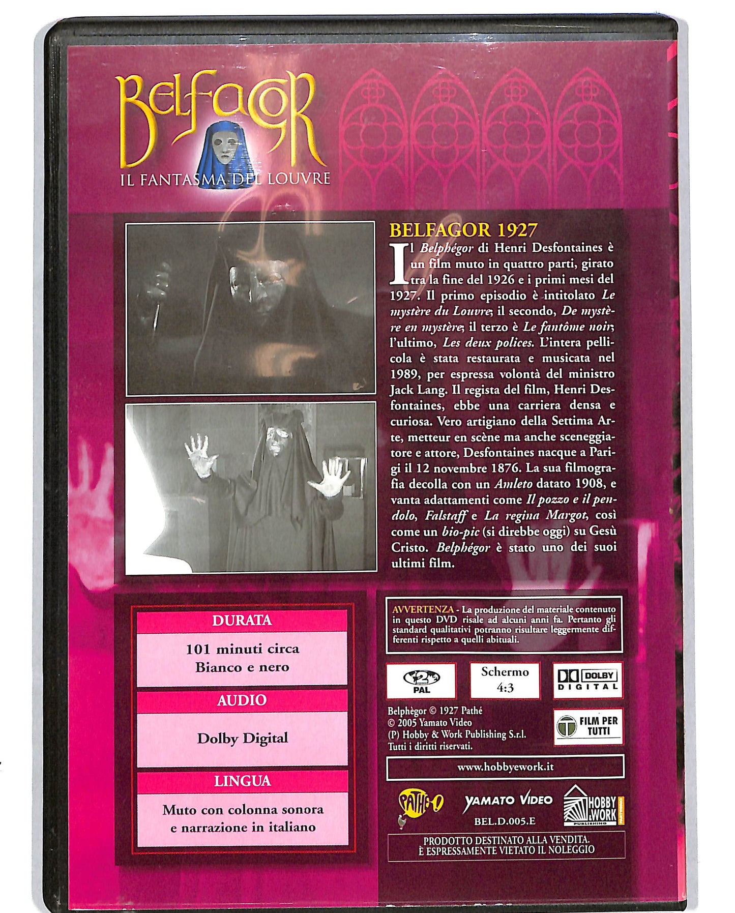 EBOND Belfagor vol.5 Belfagor 1927 Prima e seconda parte EDITORIALE DVD DB703903