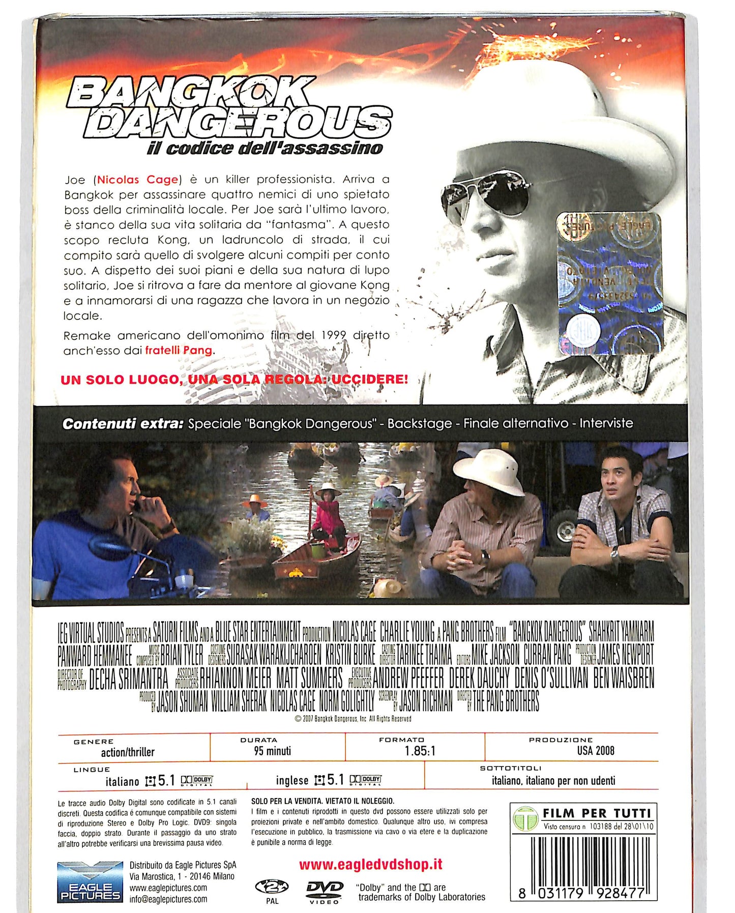 EBOND Bangkok Dangerous Il codice dell'assassino slipcase DVD DB703938