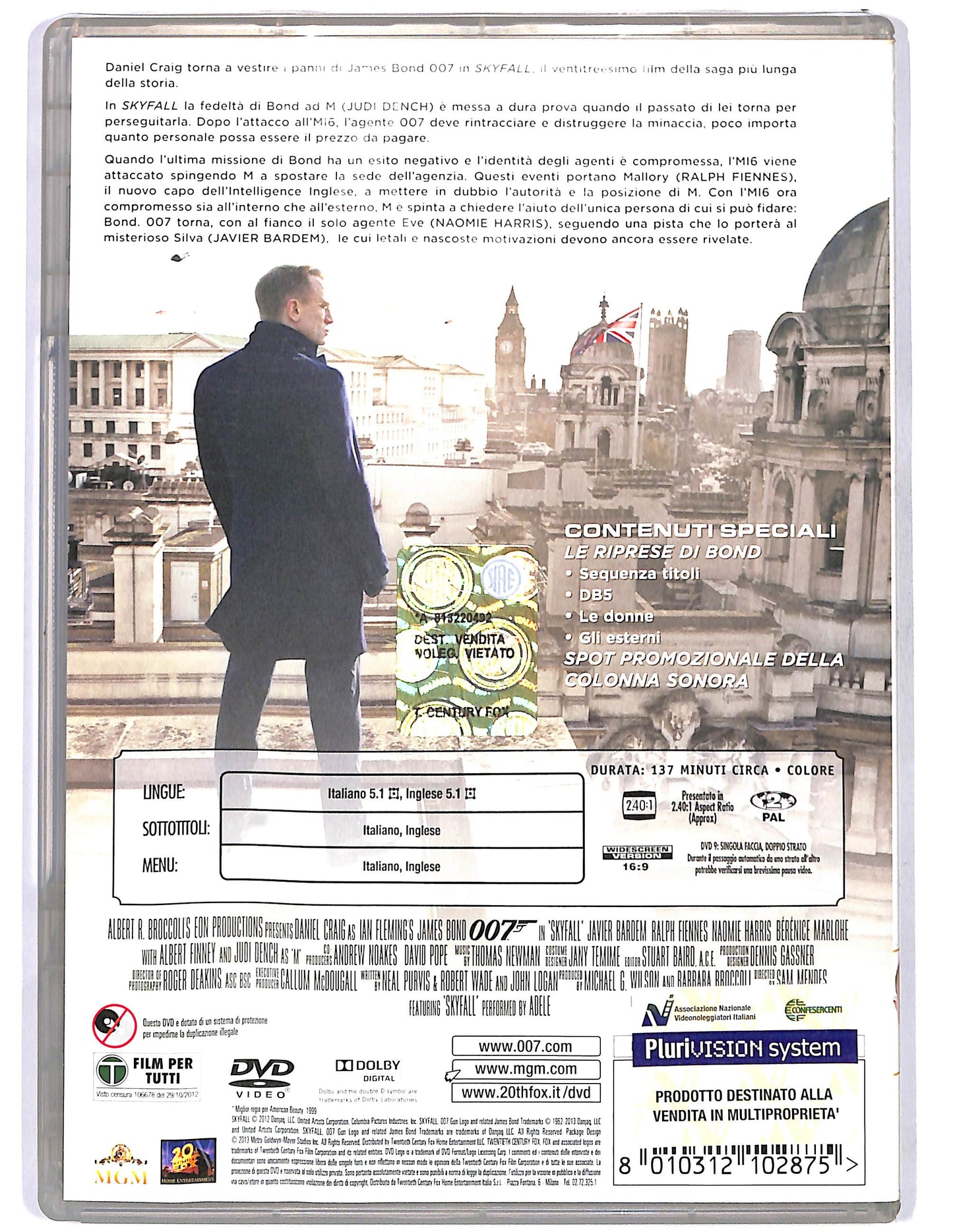 EBOND Skyfall 007 NOLEGGIO DVD DB703940