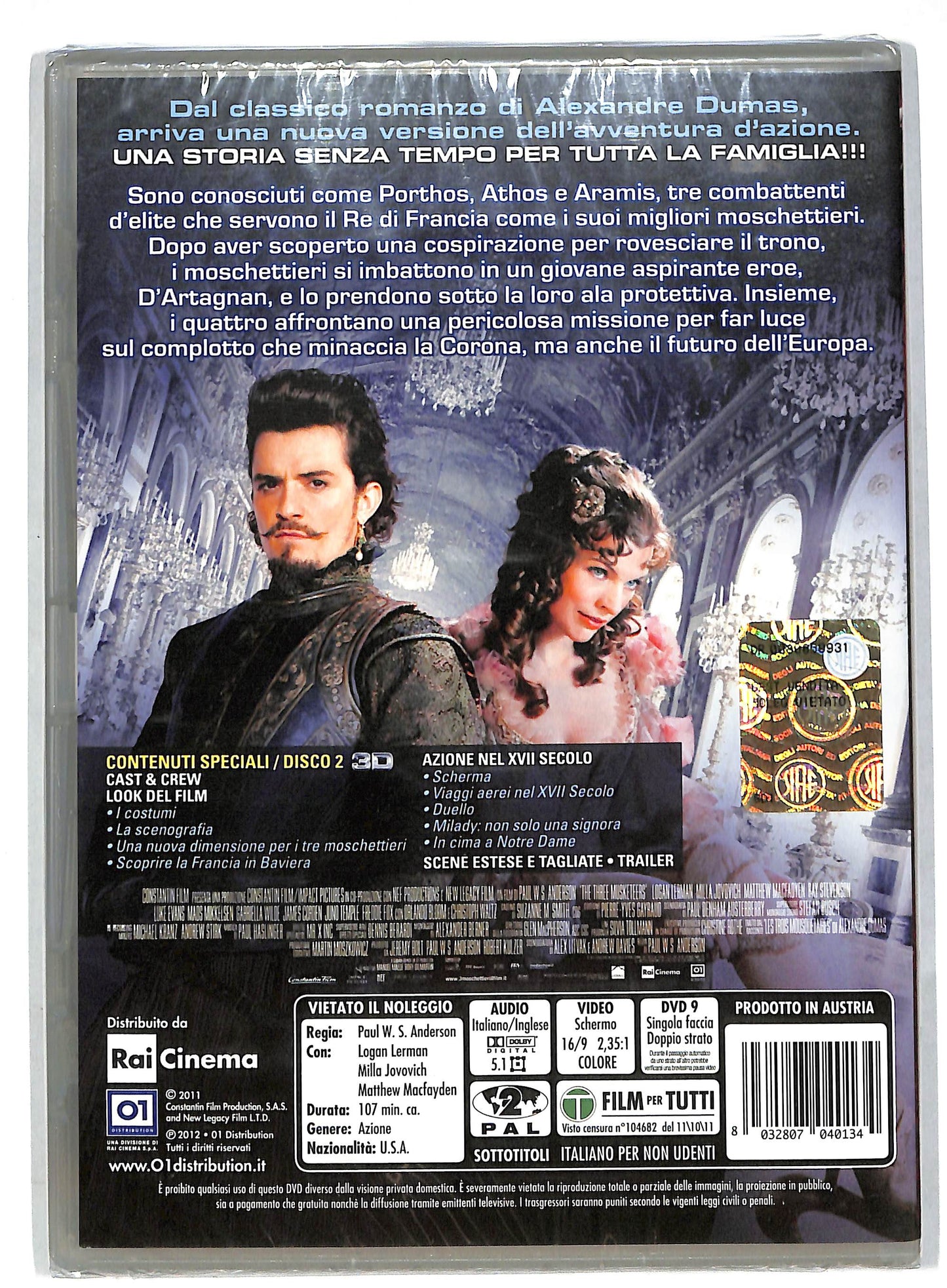 EBOND I tre moschettieri (film 2011) DVD DB704233