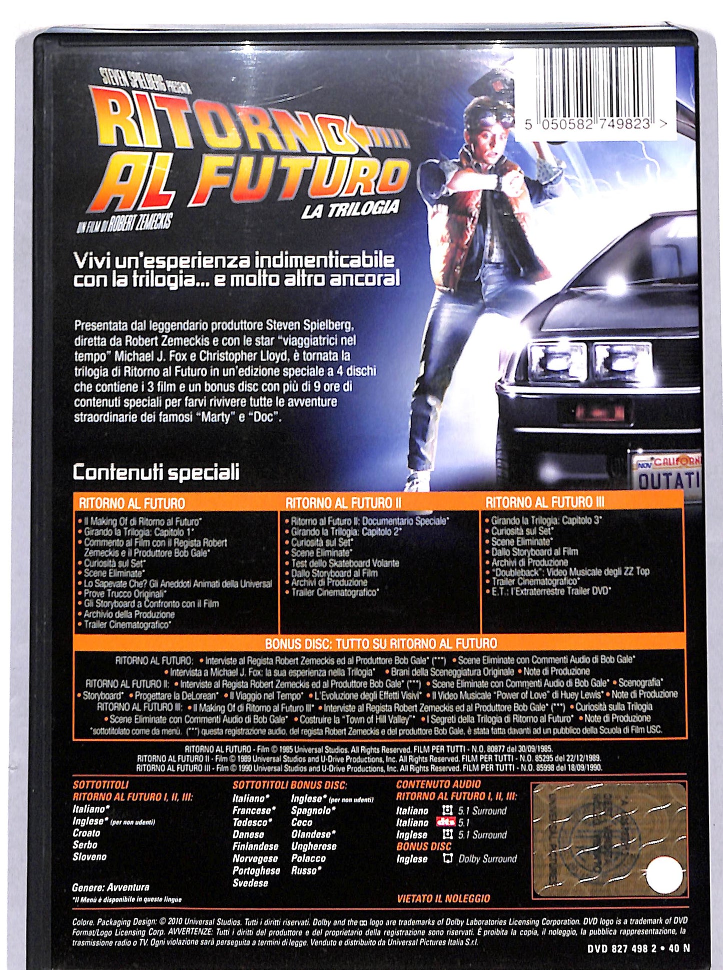 EBOND Ritorno al futuro. La trilogia. Collector's Edition DVD DB704407